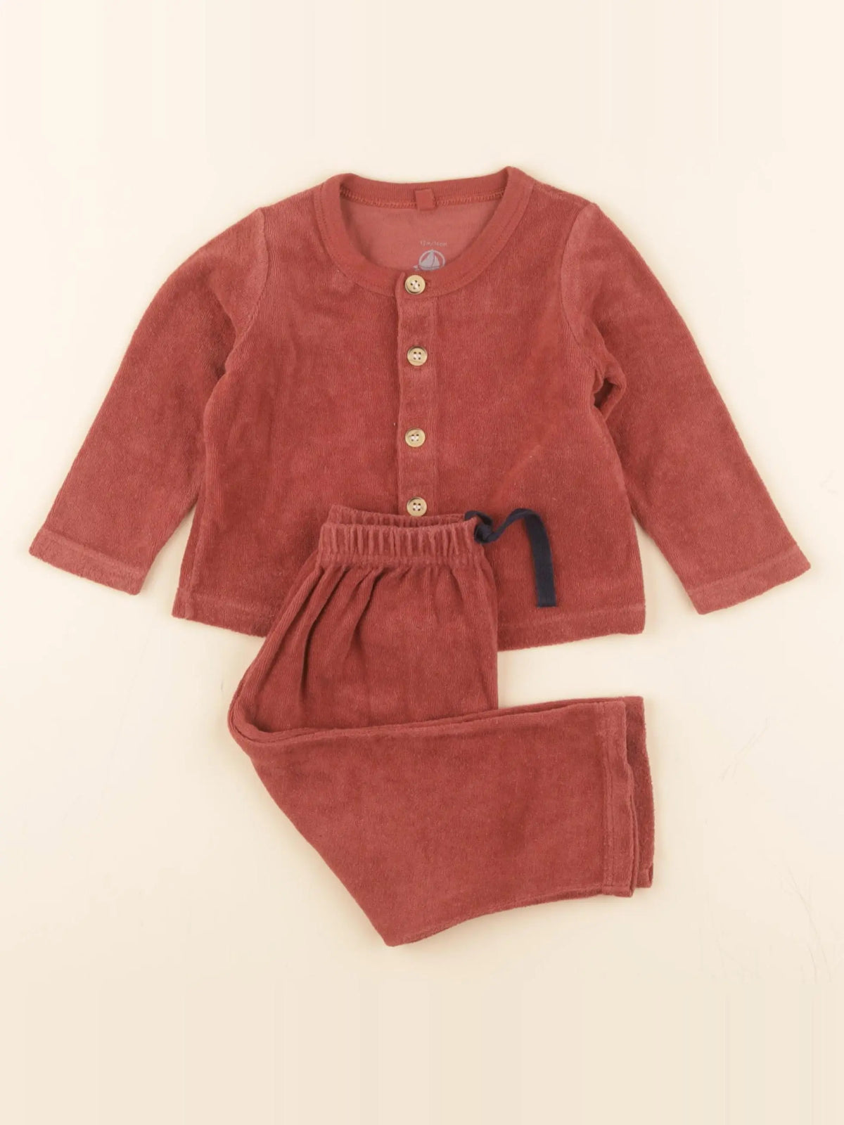 Pyjama velours marron