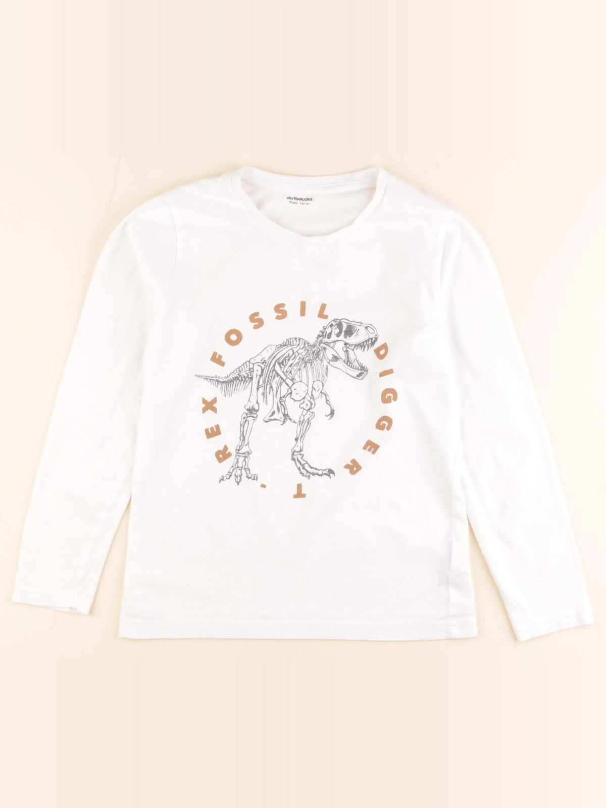 Vertbaudet - tee-shirt blanc - 10 ans
