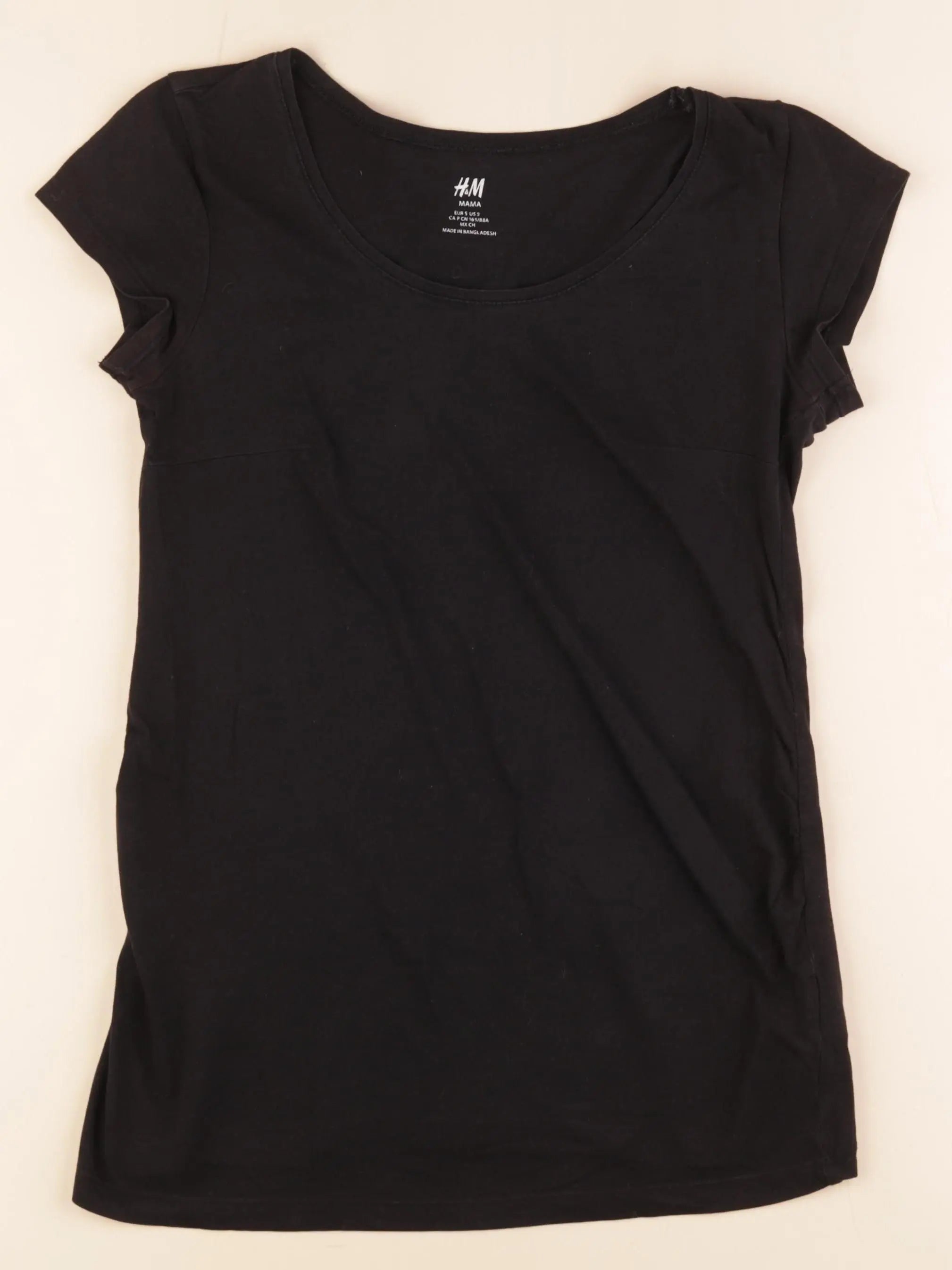 H&M - tee-shirt grossesse noir - 36 à 38