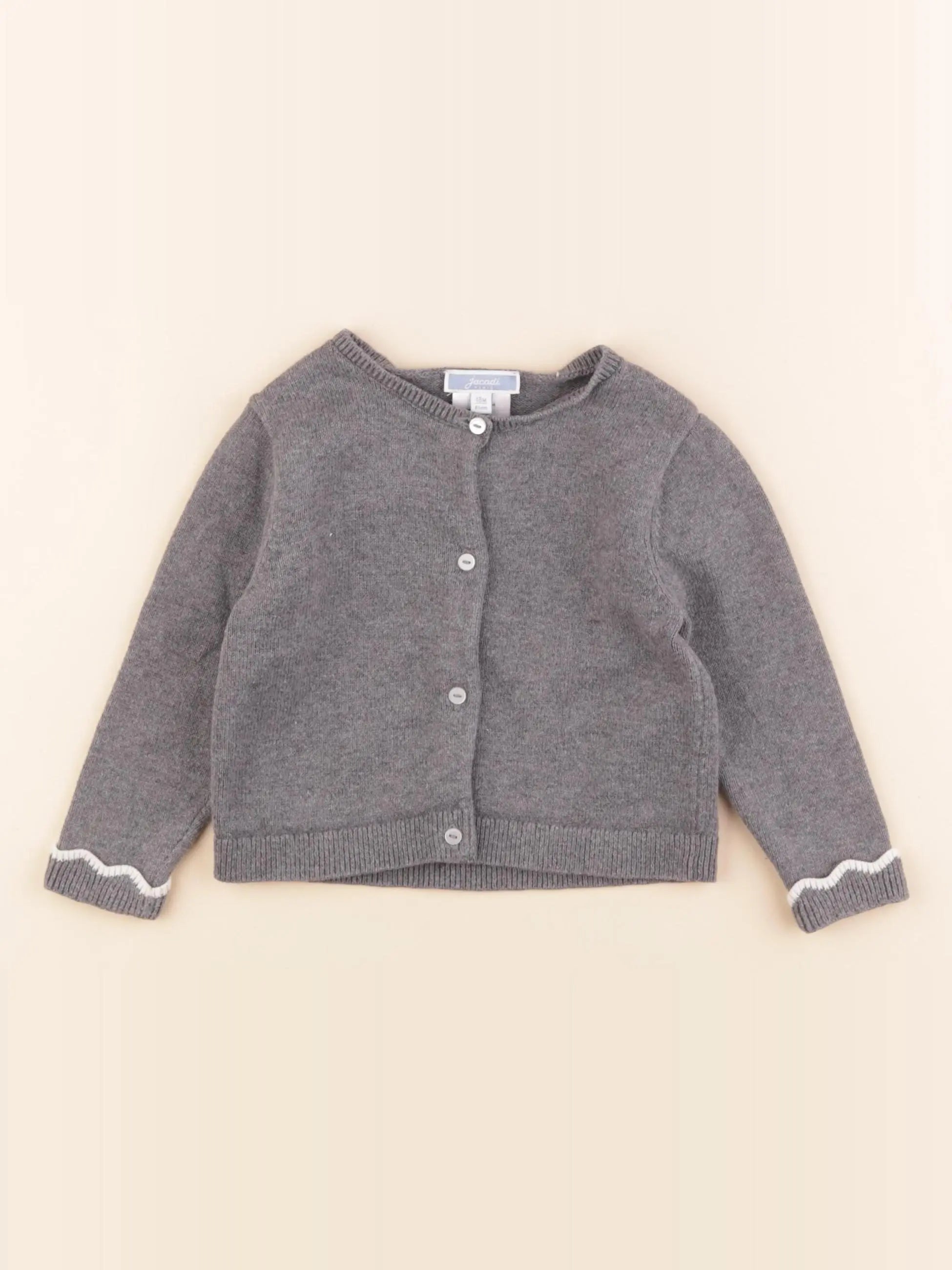 Jacadi - gilet gris - 18 mois