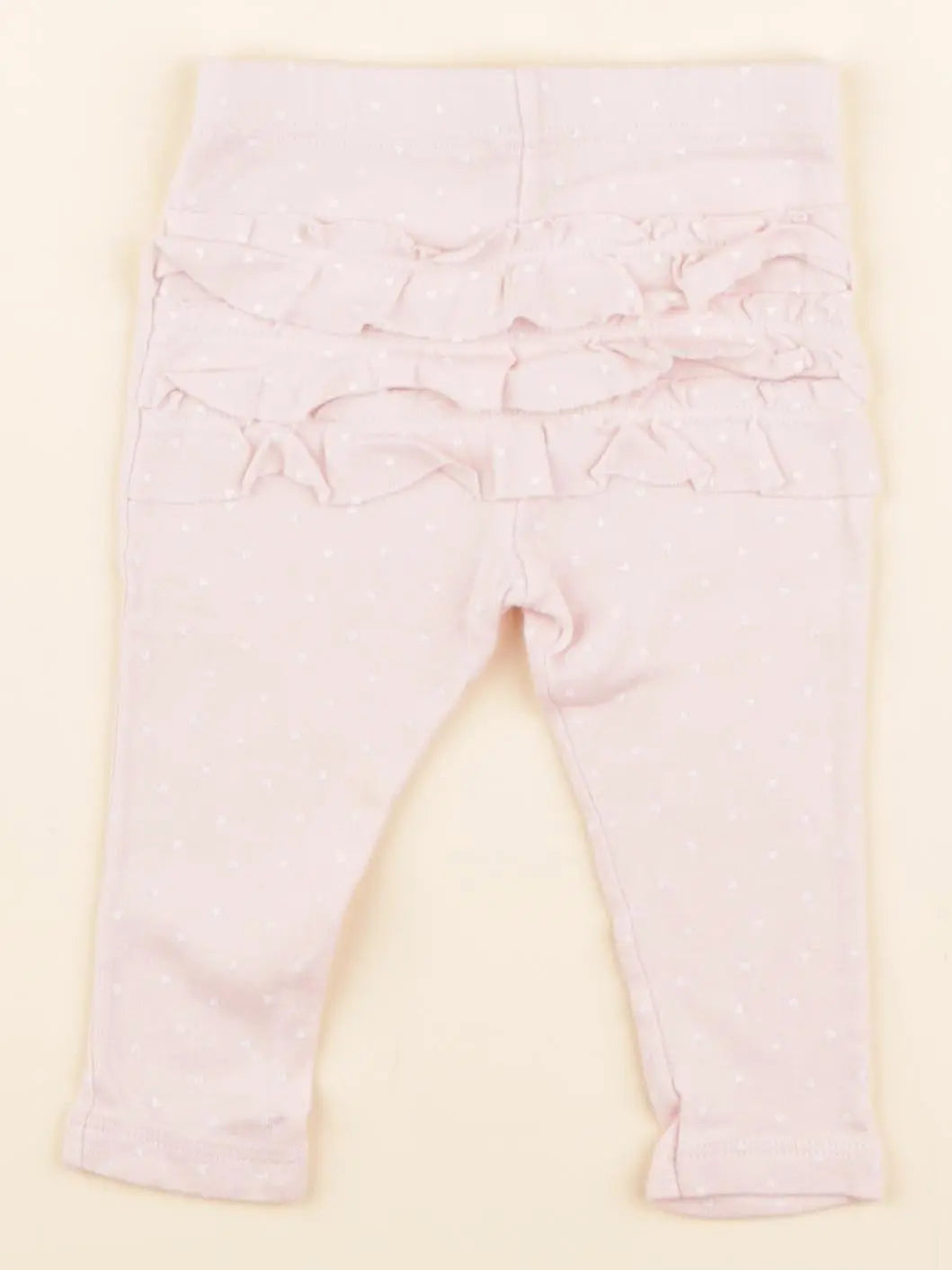 Legging volants au dos rose