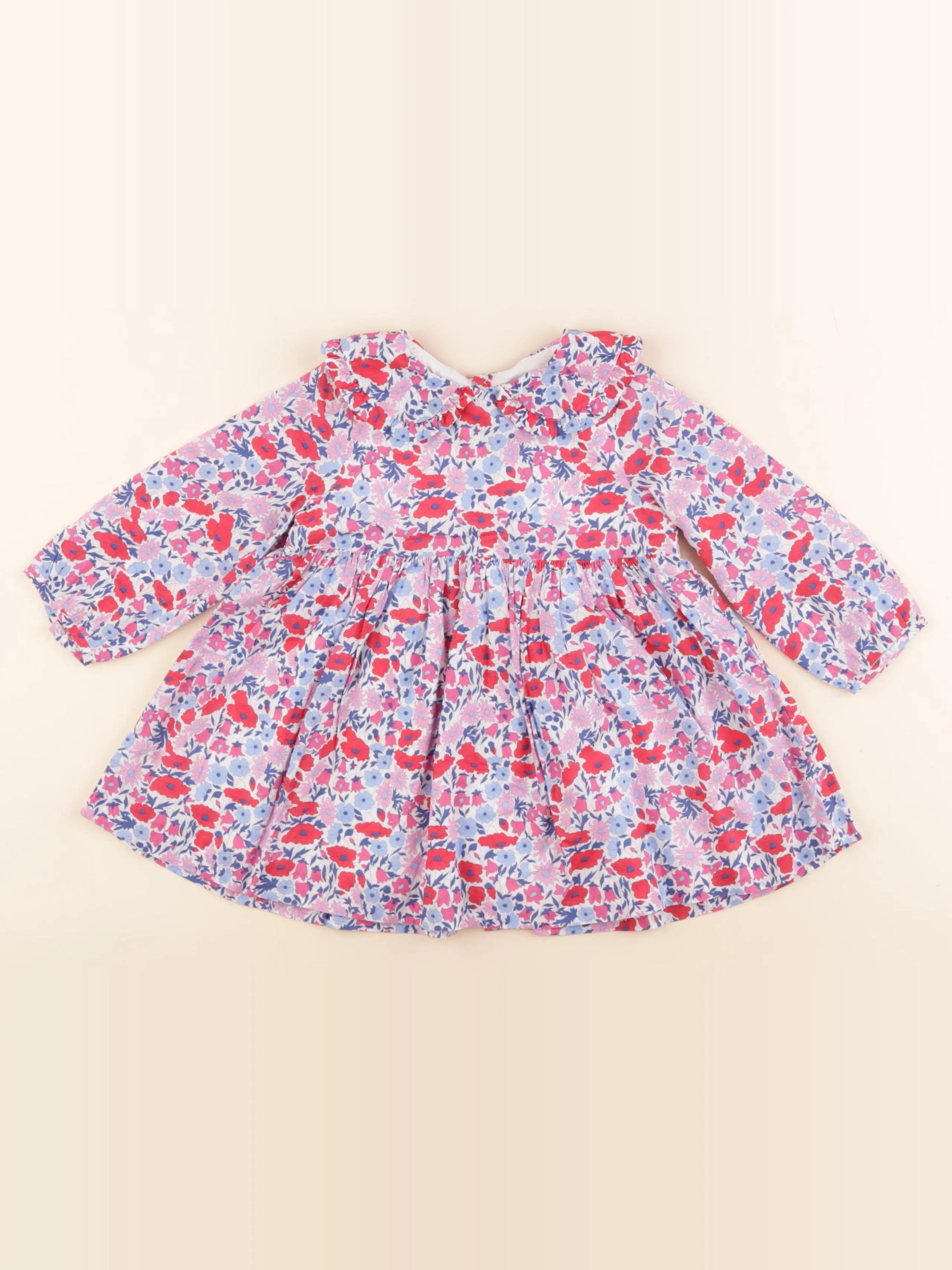 Jacadi - robe liberty multicolore - 18 mois