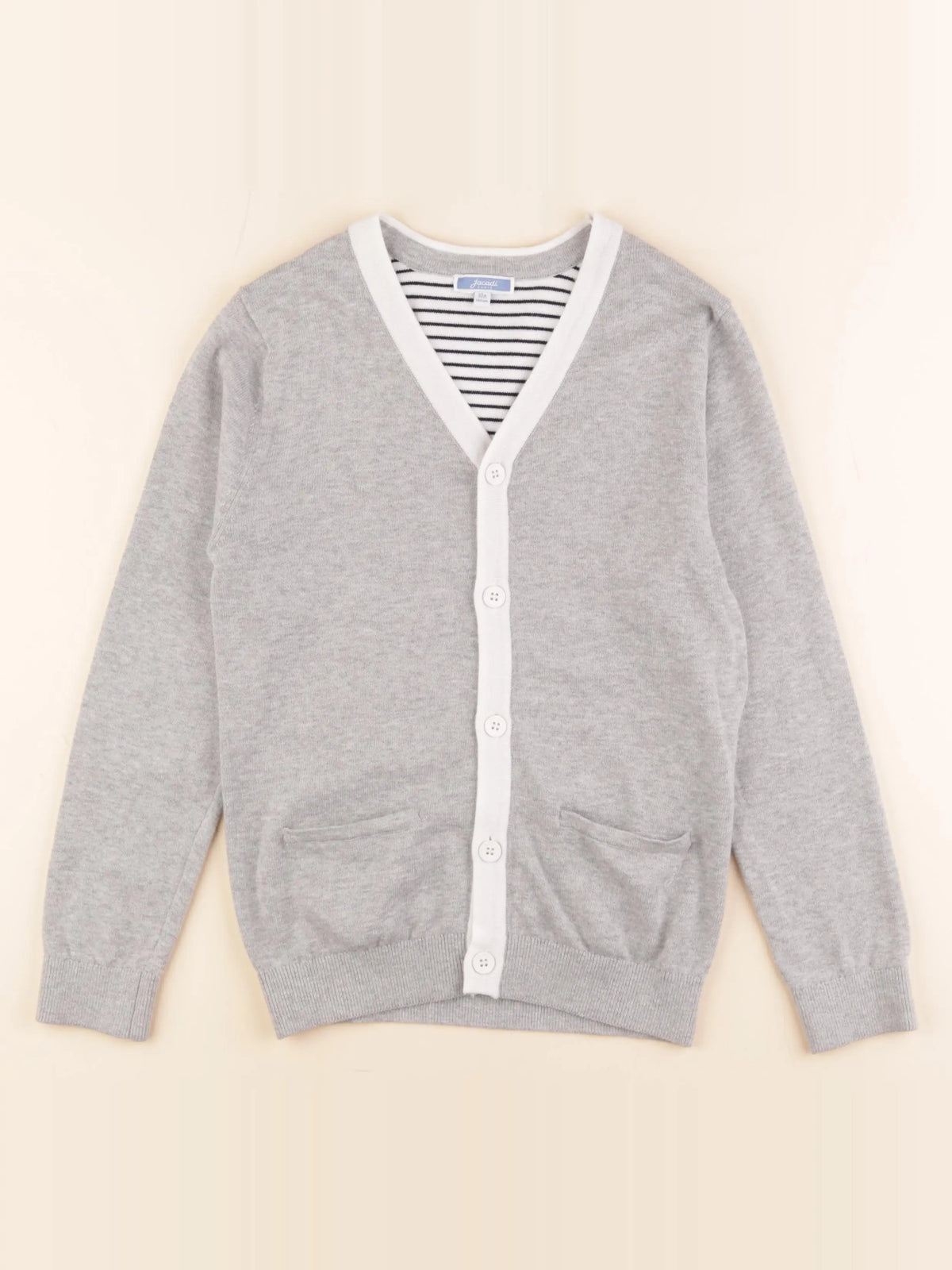 Jacadi - gilet gris - 10 ans
