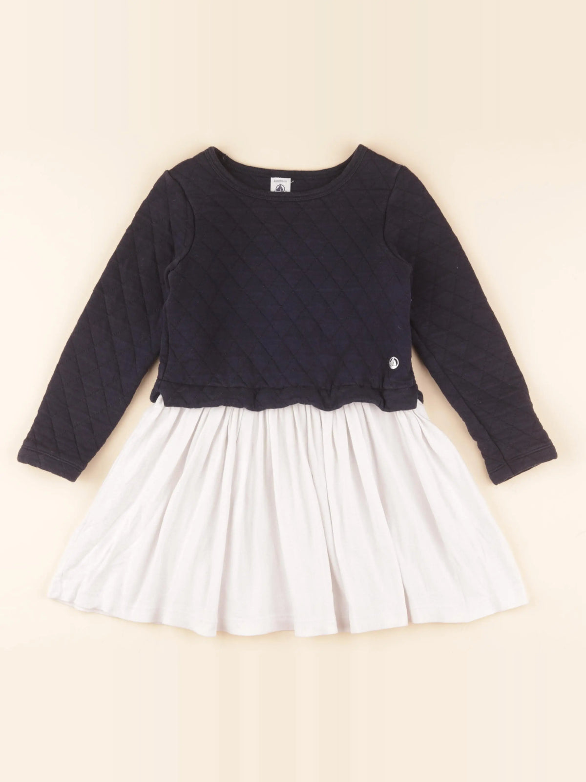 Robe argent, bleu