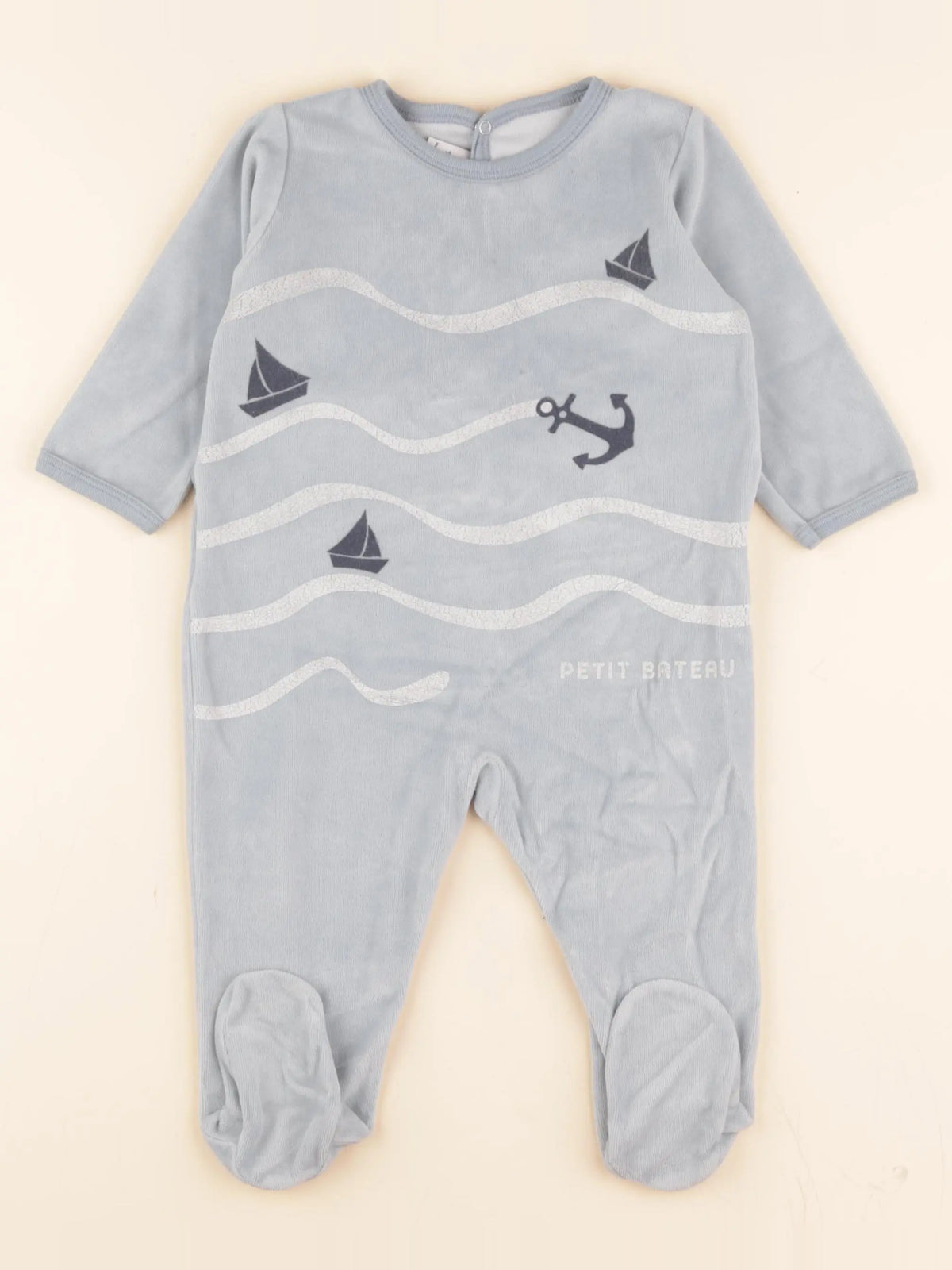 Pyjama velours bleu