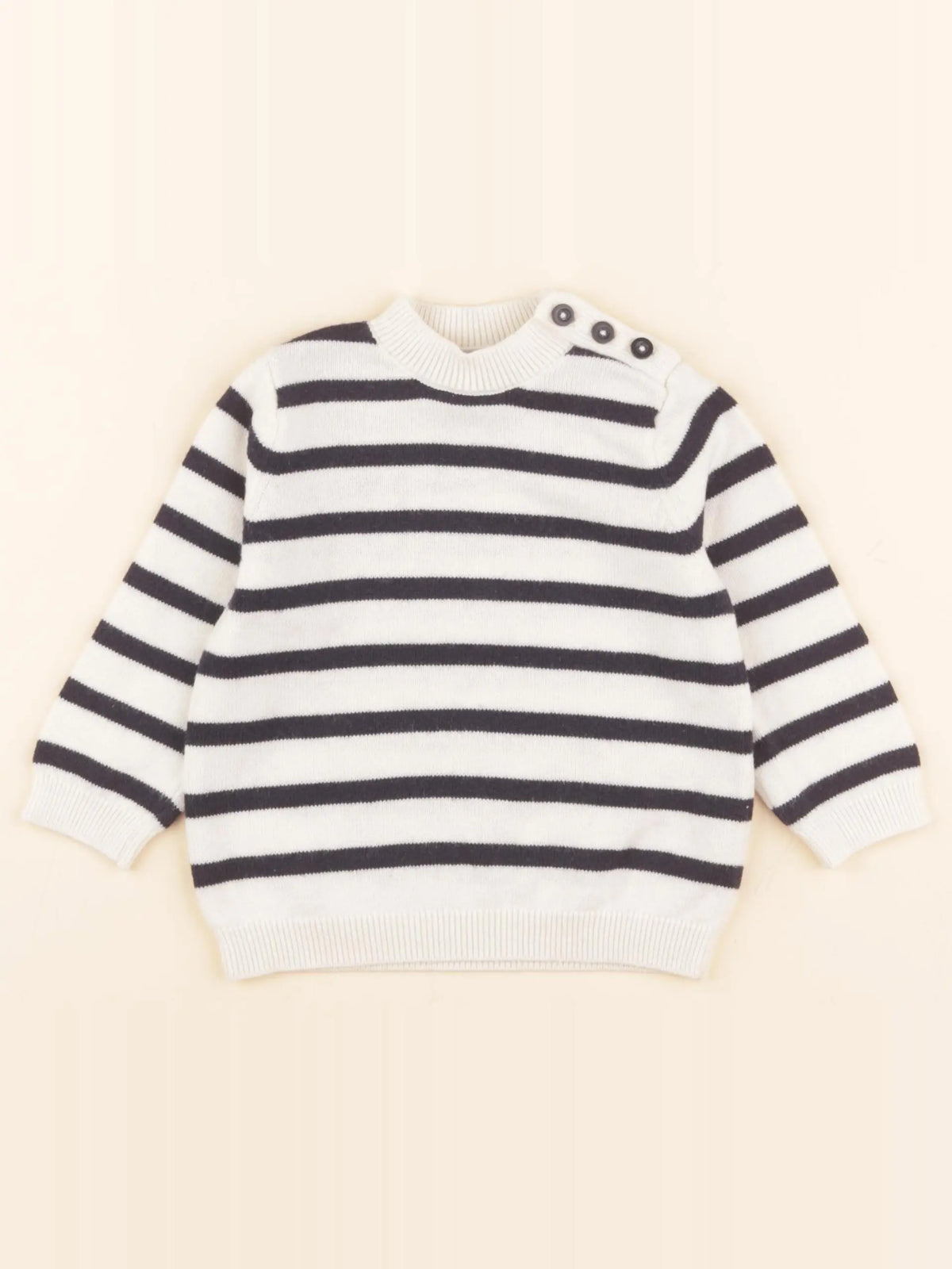 Pull bleu, blanc