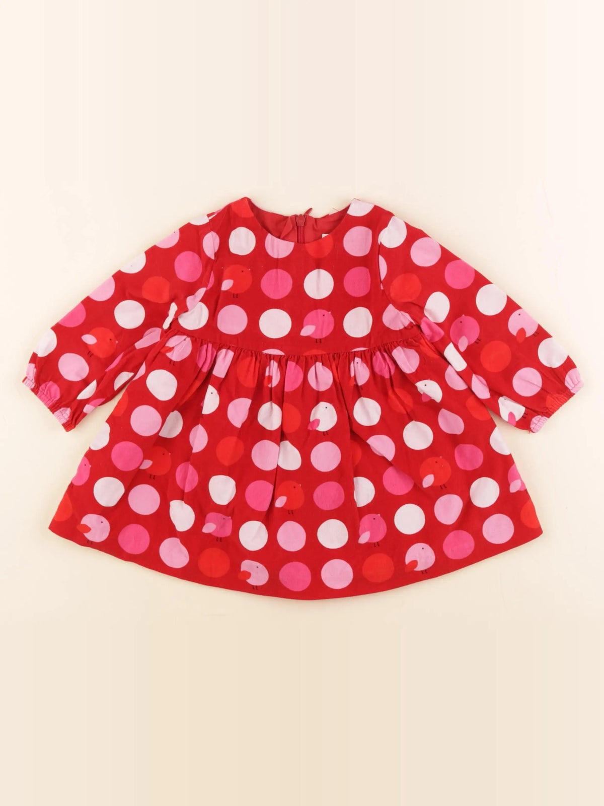 Jacadi - robe rouge - 12 mois