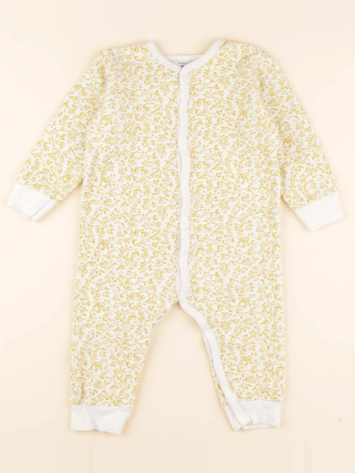 Pyjama coton jaune
