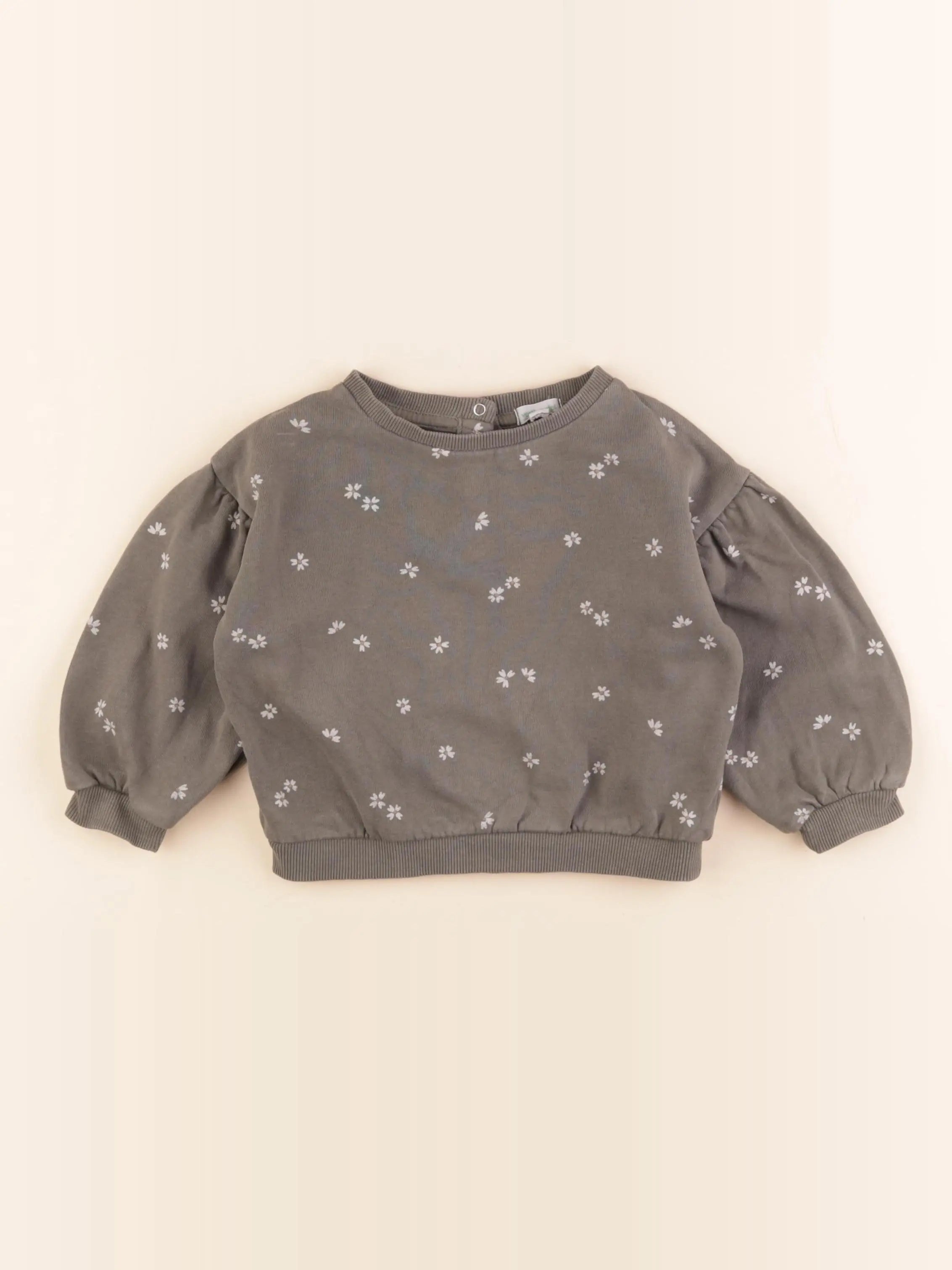 Vertbaudet - sweat vert - 24 mois