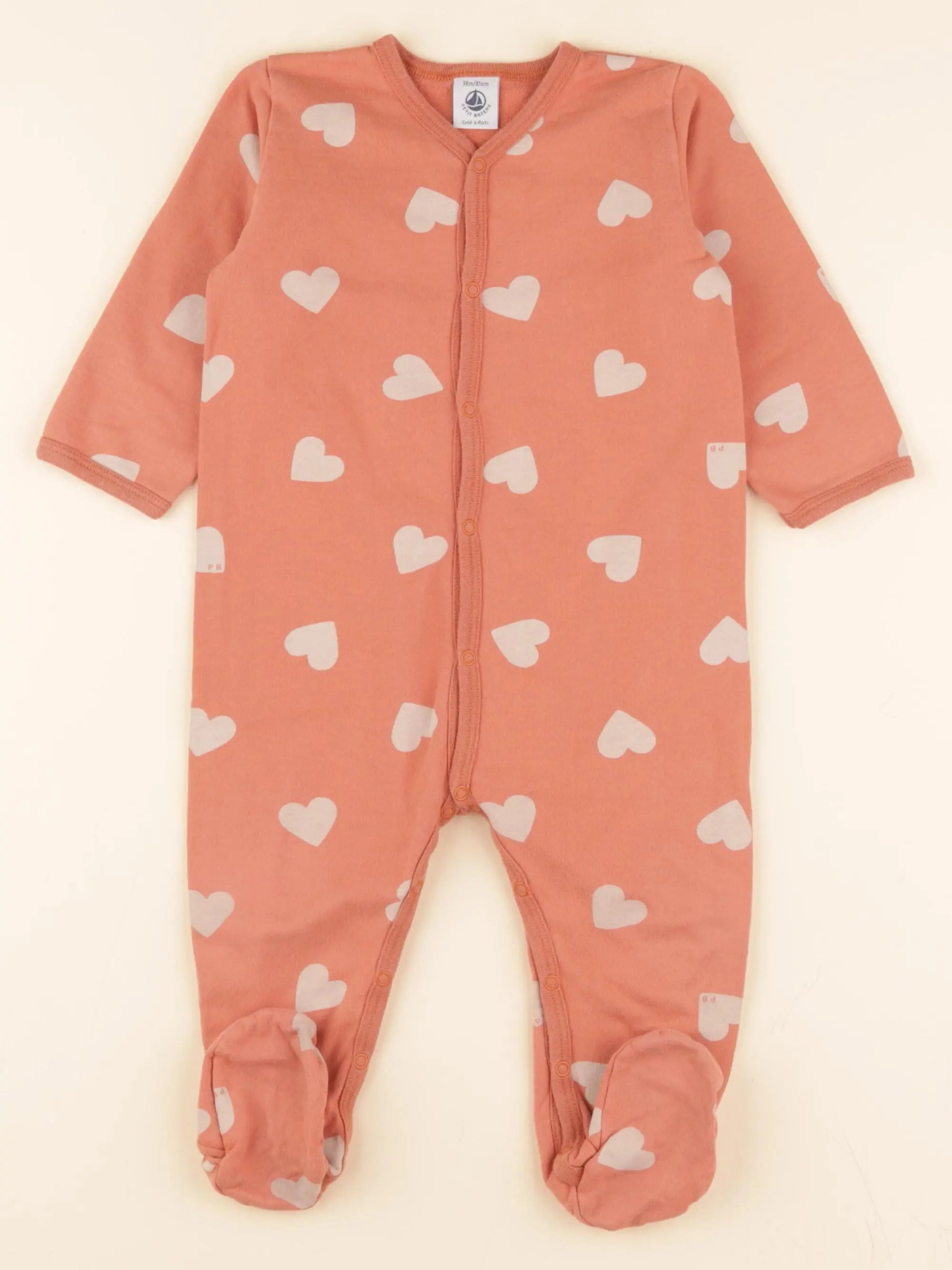 Pyjama coton orange