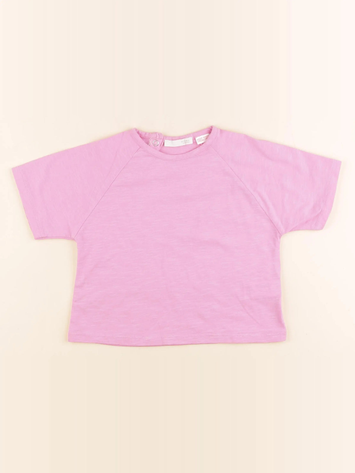 Zara - tee-shirt rose - 9/12 mois