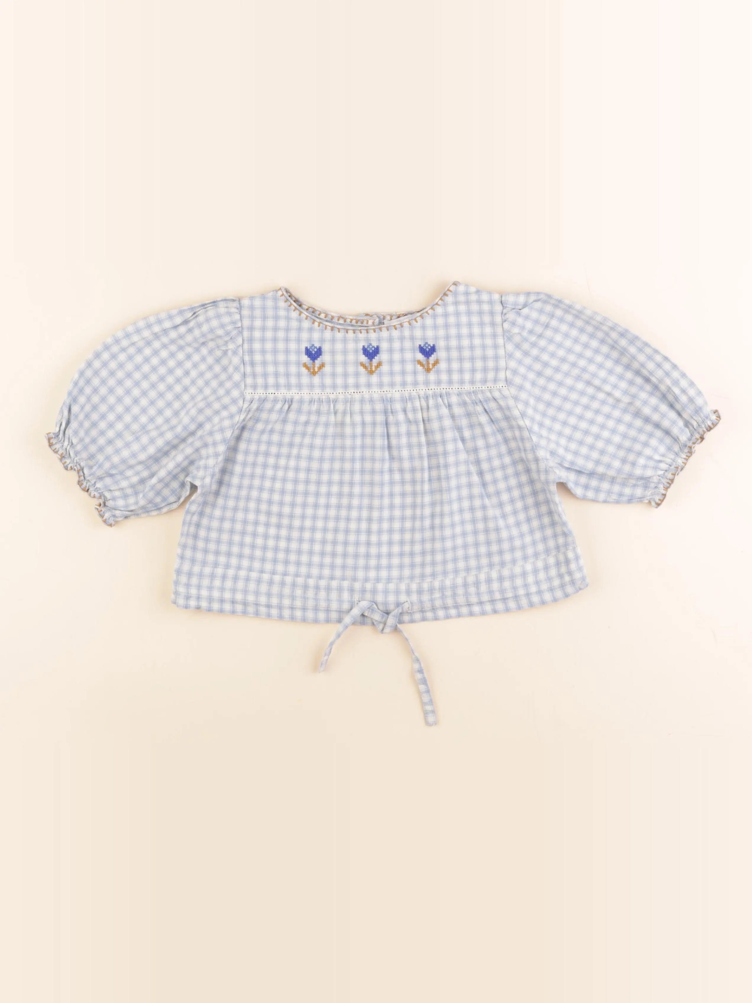 Emile et Ida - blouse bleu - 2 ans