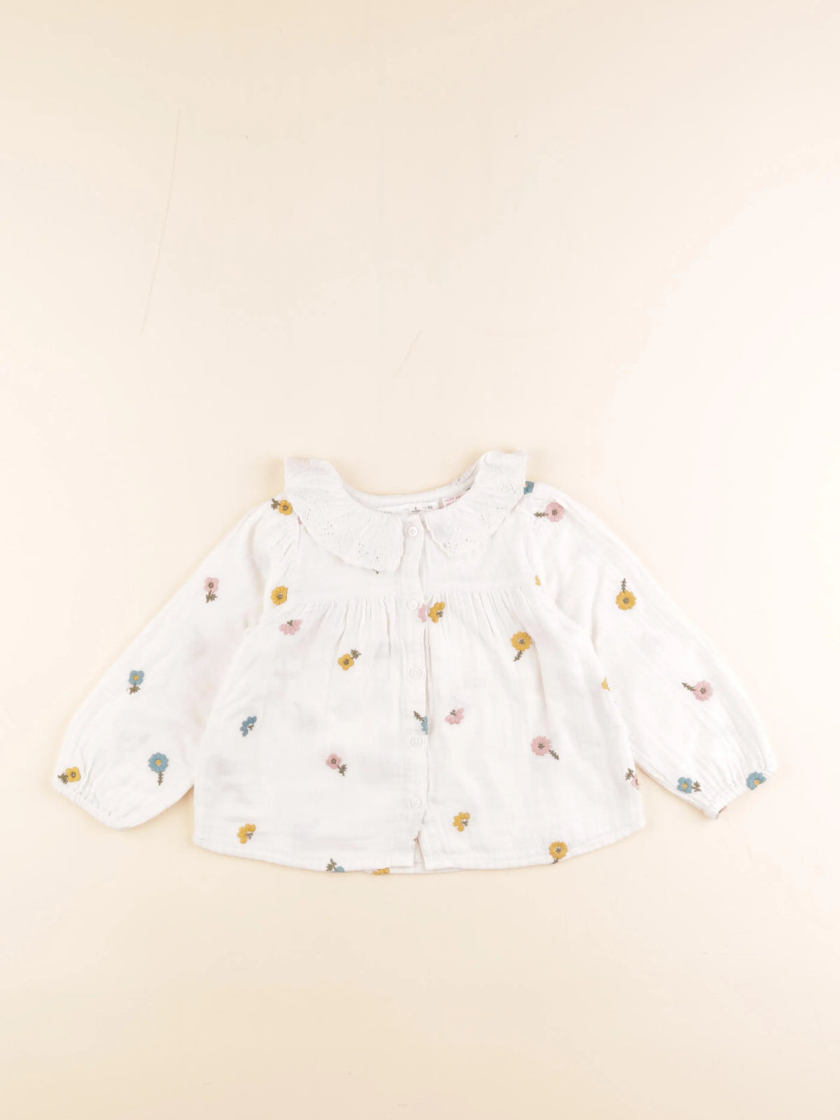 Zara - blouse blanc, multicolore - 2 ans