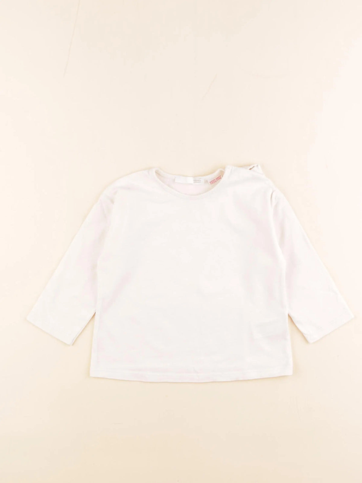 Zara - tee-shirt beige - 12/18 mois