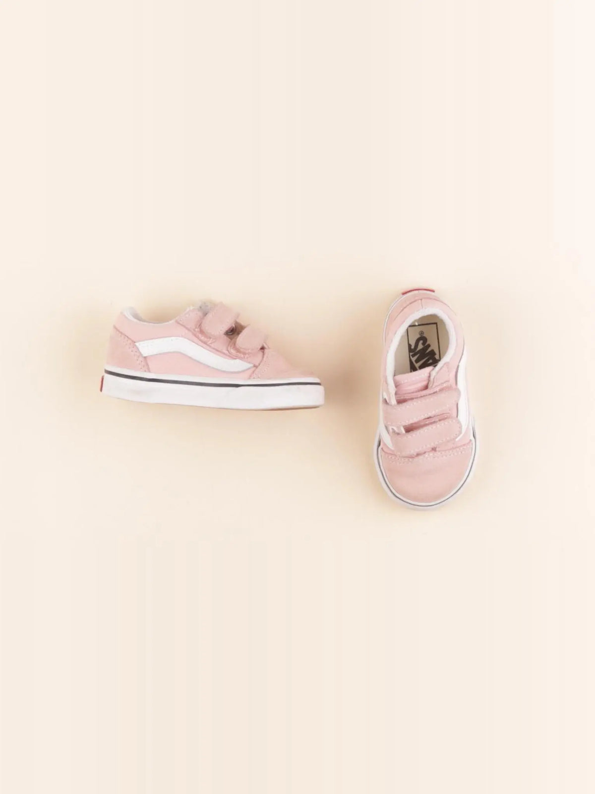 Vans - tennis à scratch/ lacets rose - pointure 21