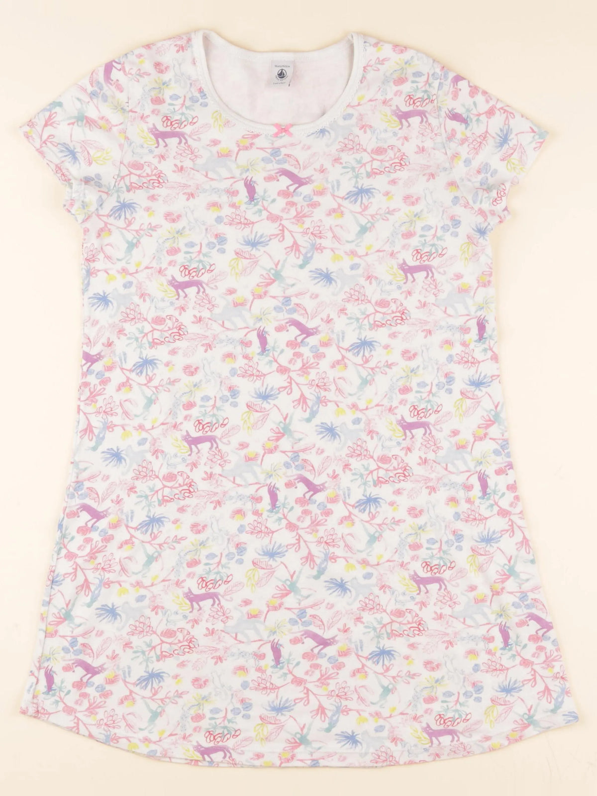 Chemise de nuit coton blanc