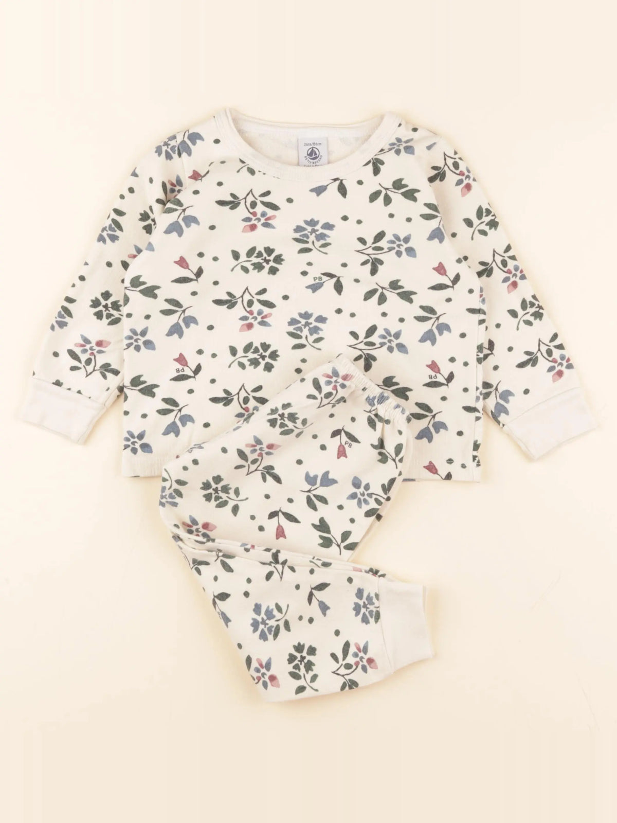Pyjama coton beige