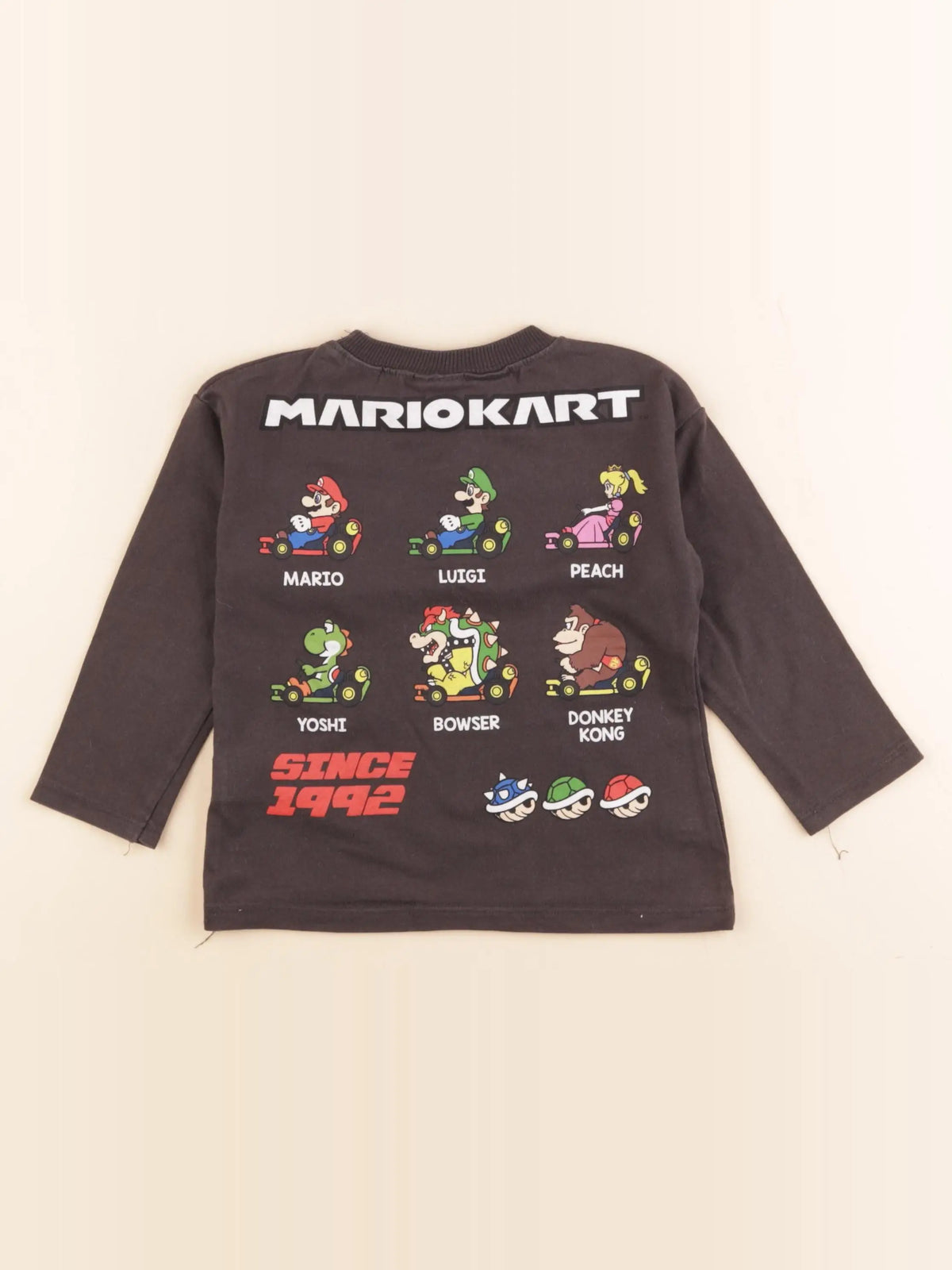 Zara - tee-shirt imprimé au dos gris - 3 ans