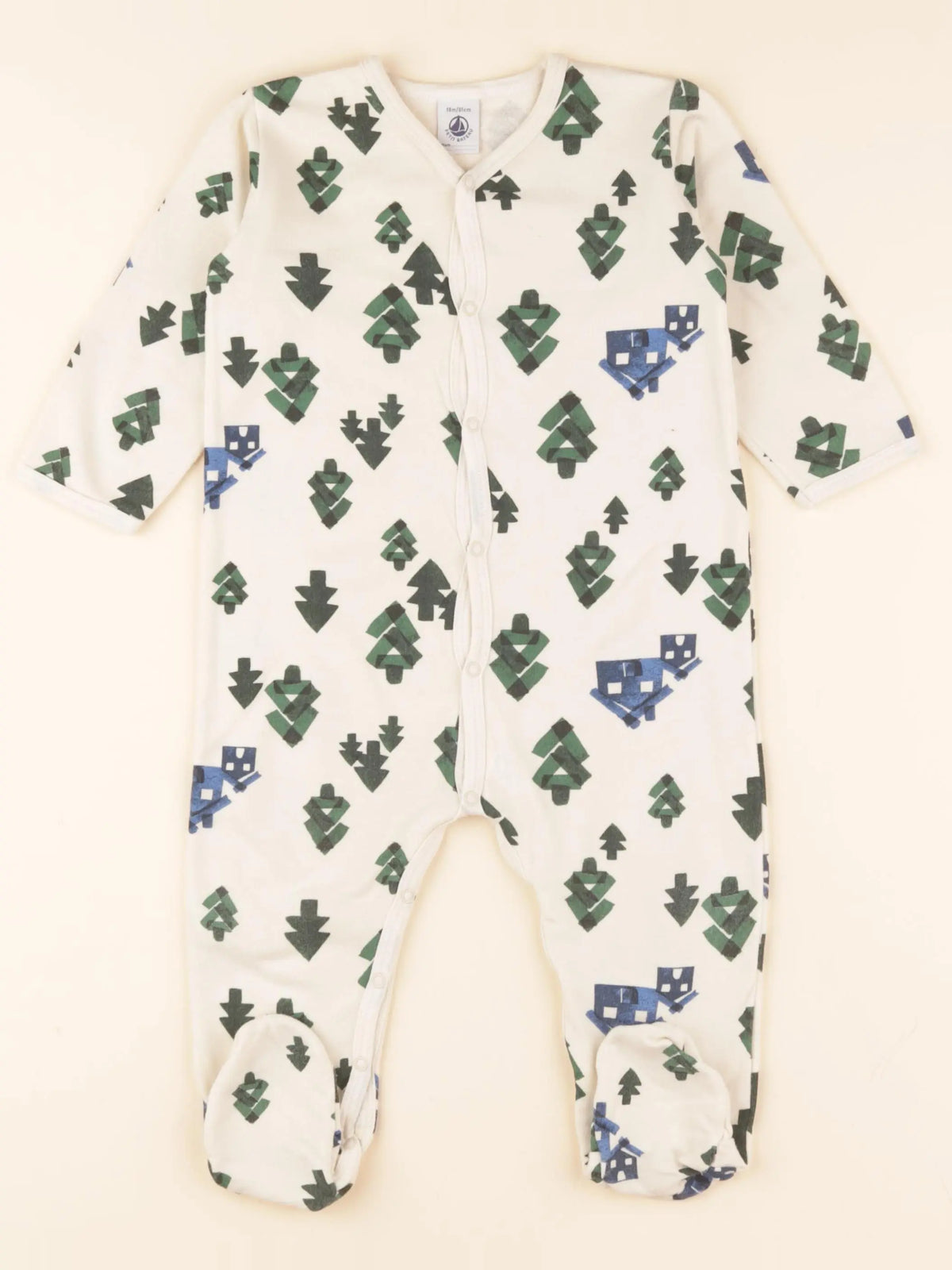 Pyjama coton beige