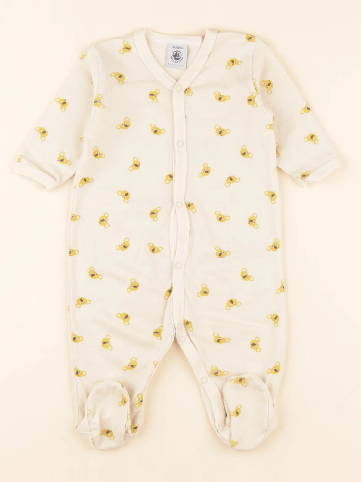 Pyjama coton beige