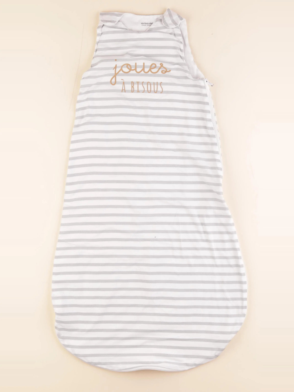 Vertbaudet - gigoteuse TOG 1 blanc, gris - 6/18 mois