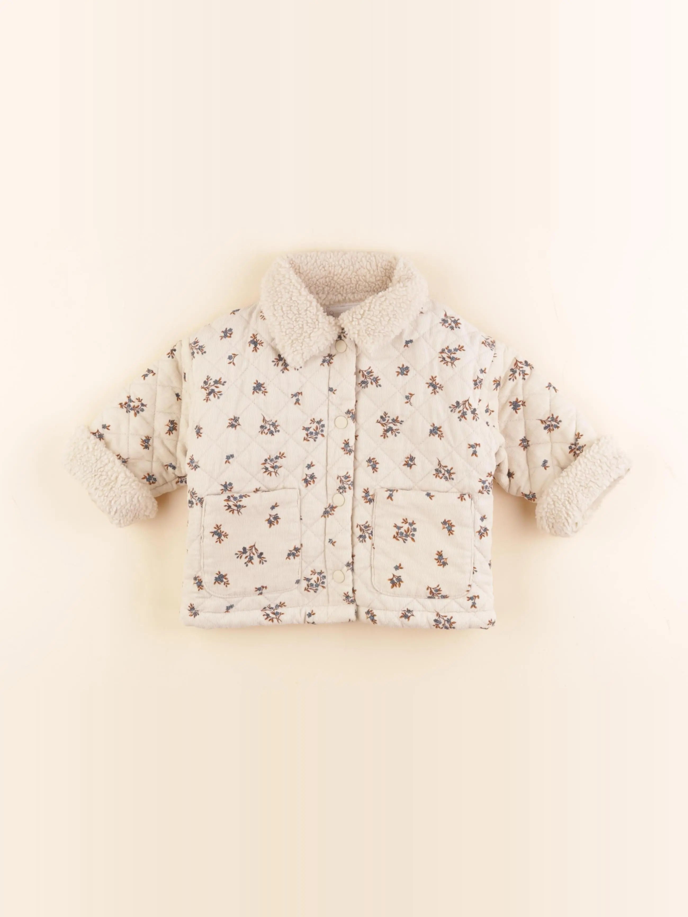 Vertbaudet - veste doublé beige - 9 mois