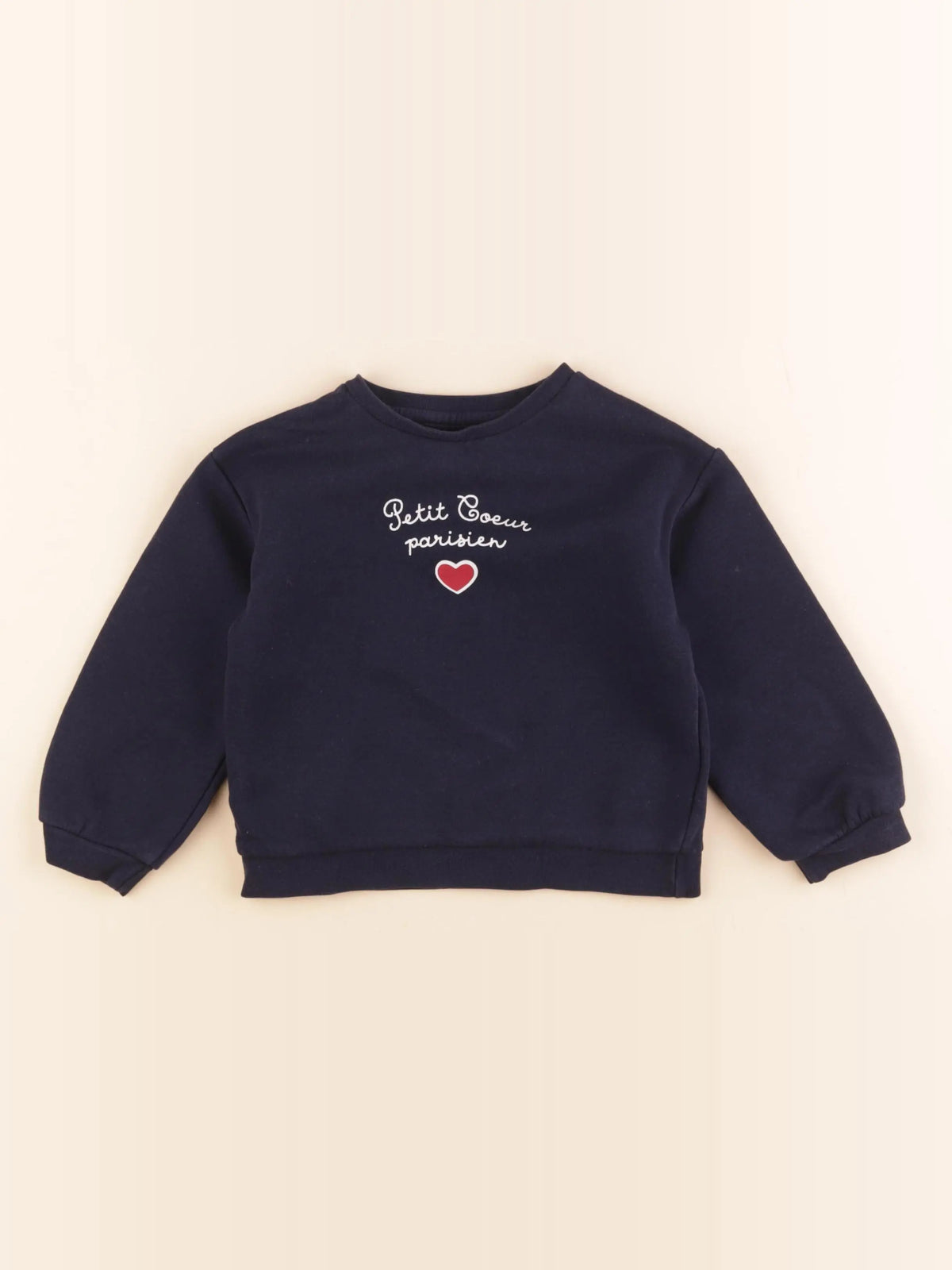 Vertbaudet - sweat bleu - 4 ans