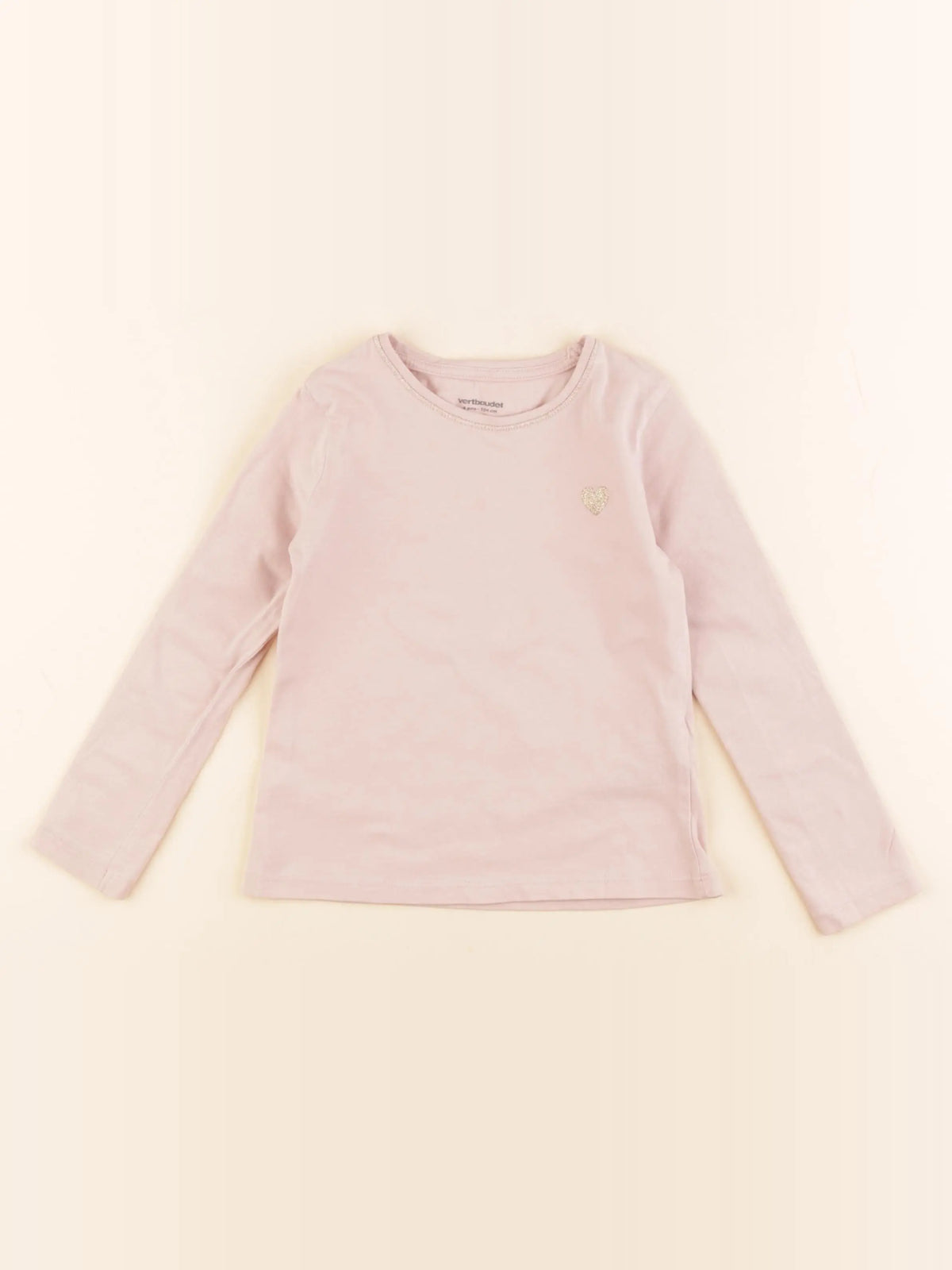 Vertbaudet - tee-shirt rose - 4 ans