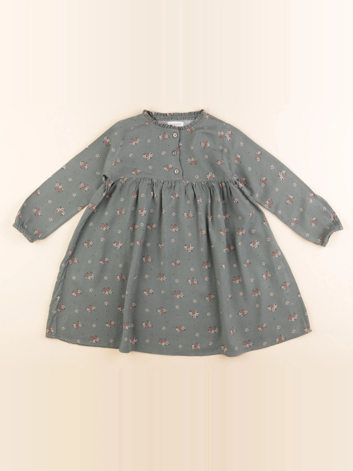 Vertbaudet - robe vert - 4 ans