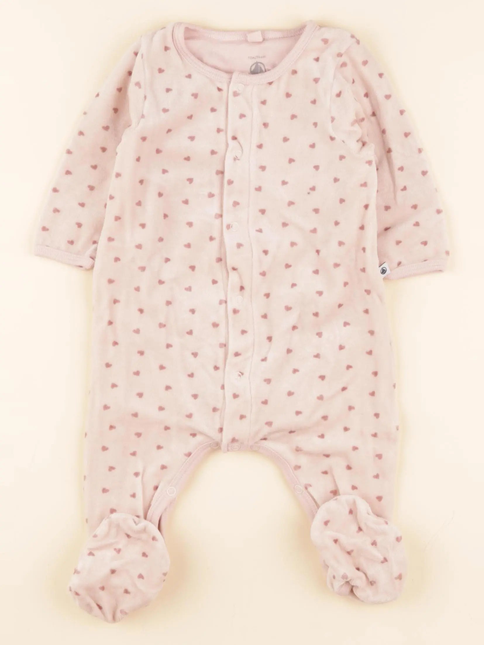 Pyjama velours rose