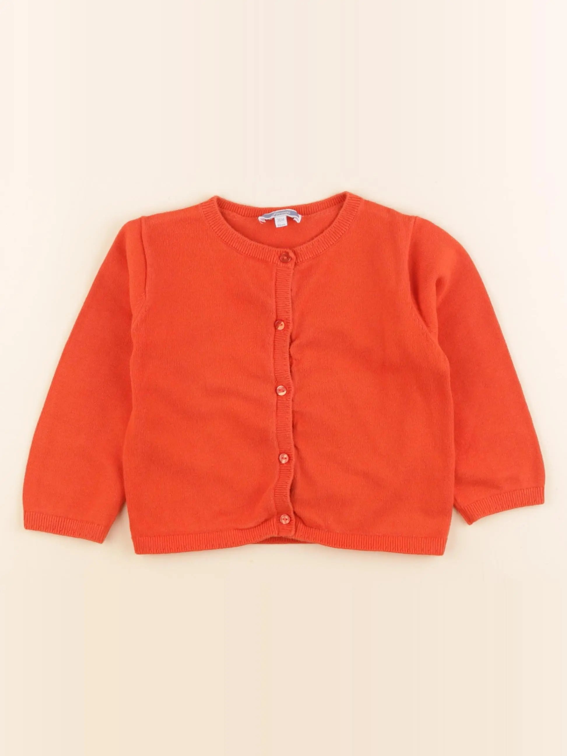 Jacadi - gilet rouge - 36 mois