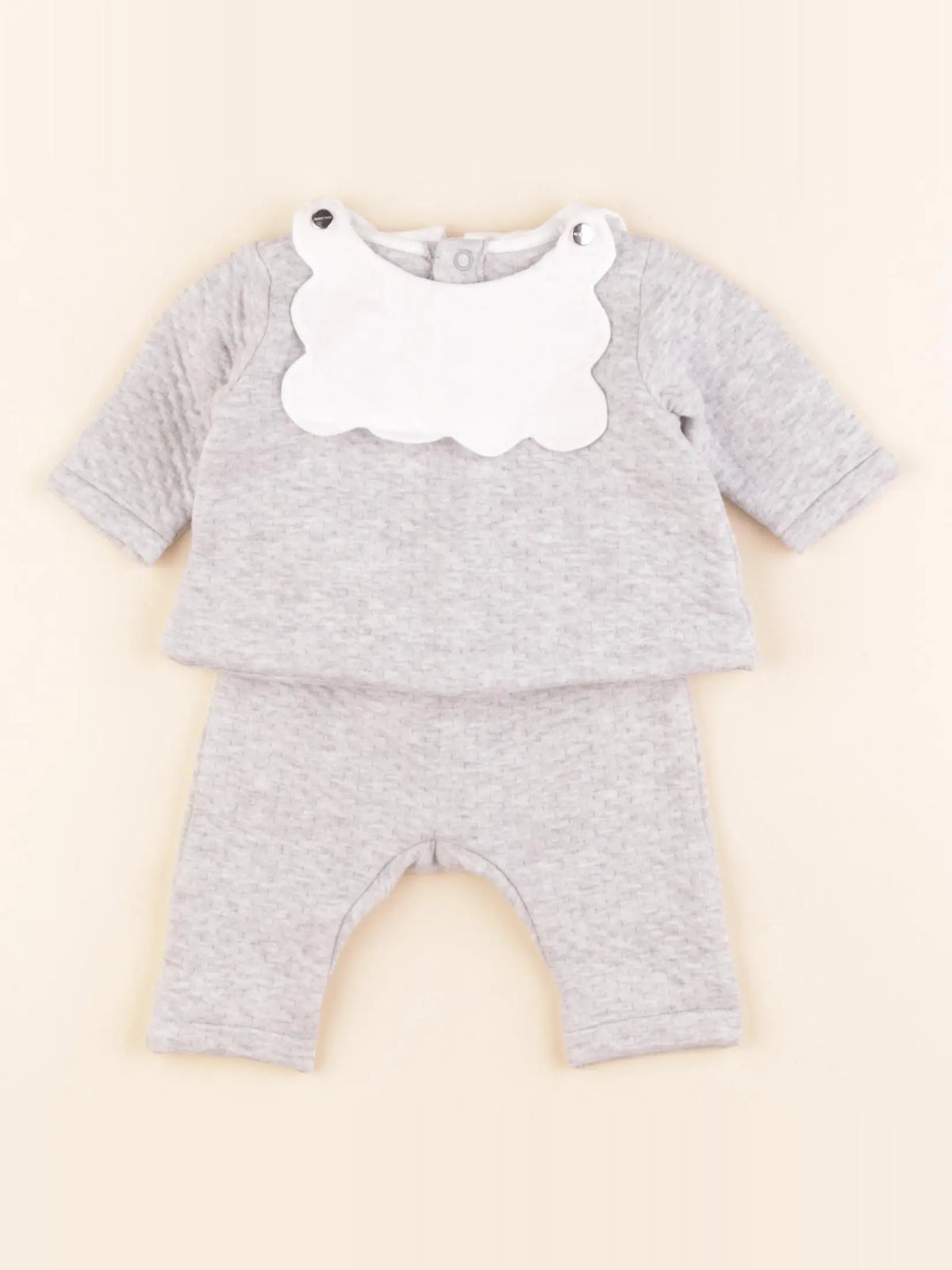 Jacadi - ensemble gris - 1 mois