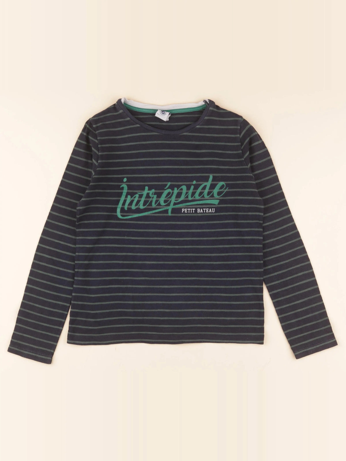 Tee-shirt bleu, vert