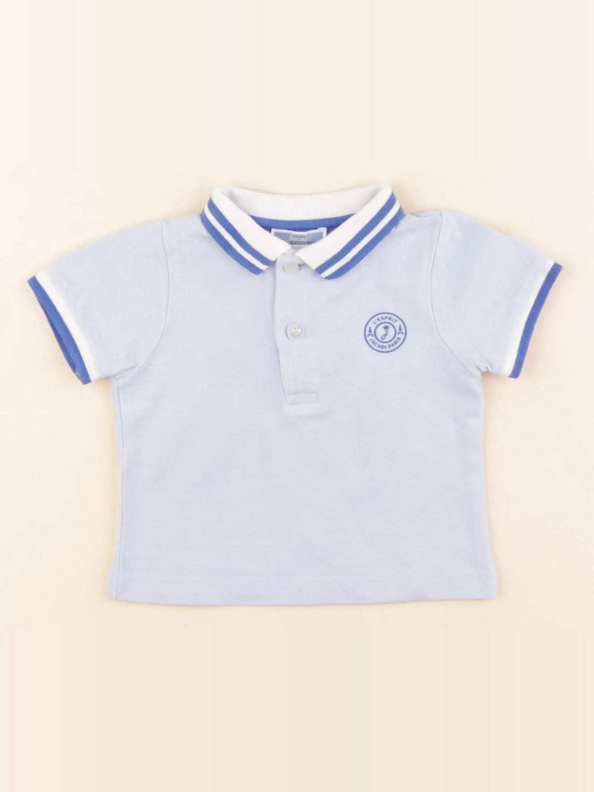 Jacadi - polo bleu - 12 mois