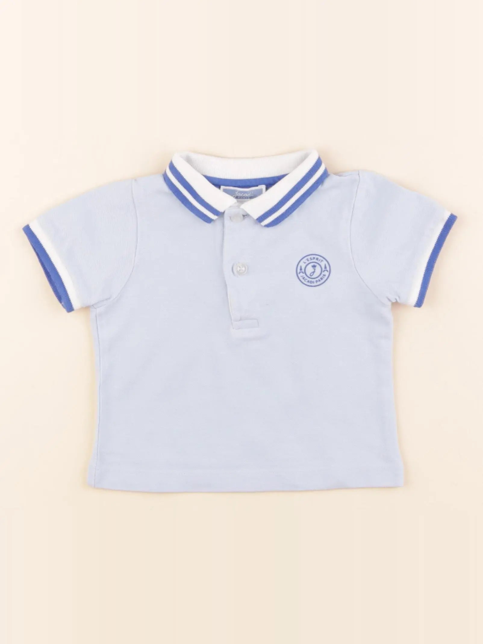 Jacadi - polo bleu - 12 mois