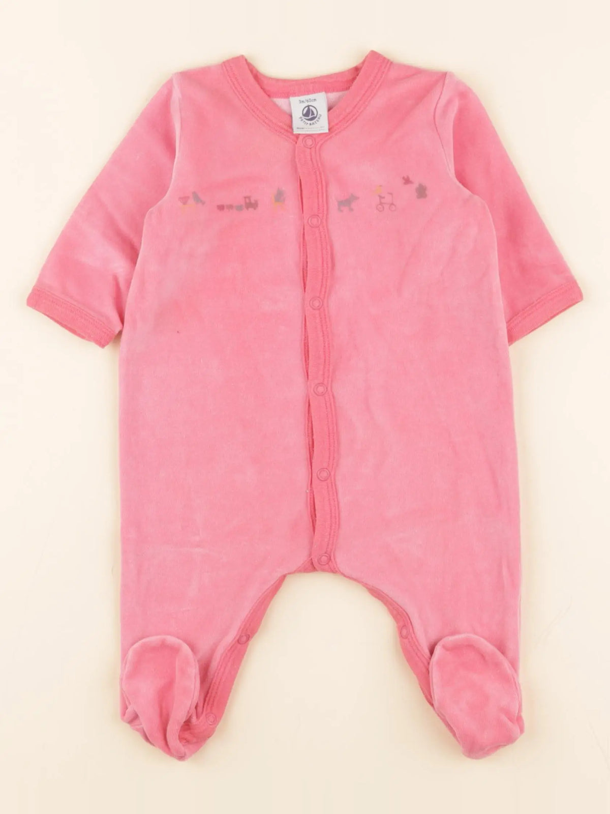Pyjama velours rose