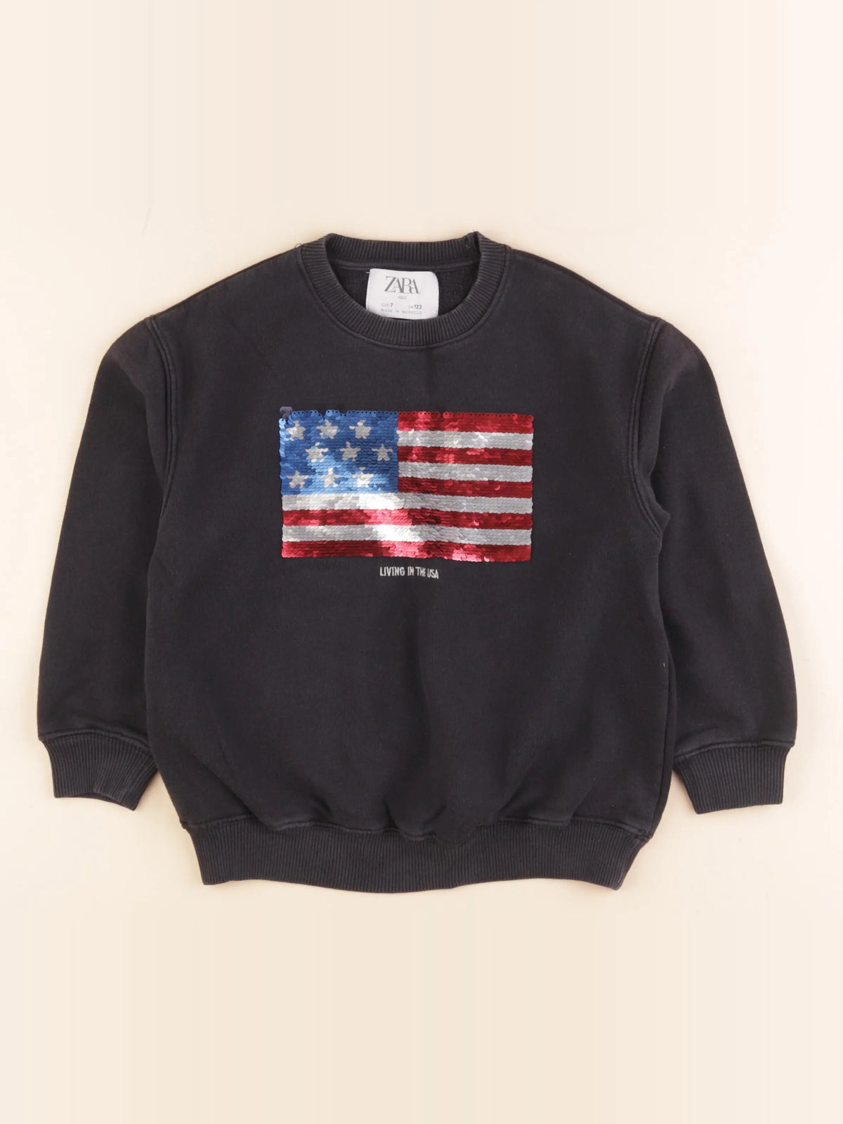 Zara - sweat gris - 7 ans