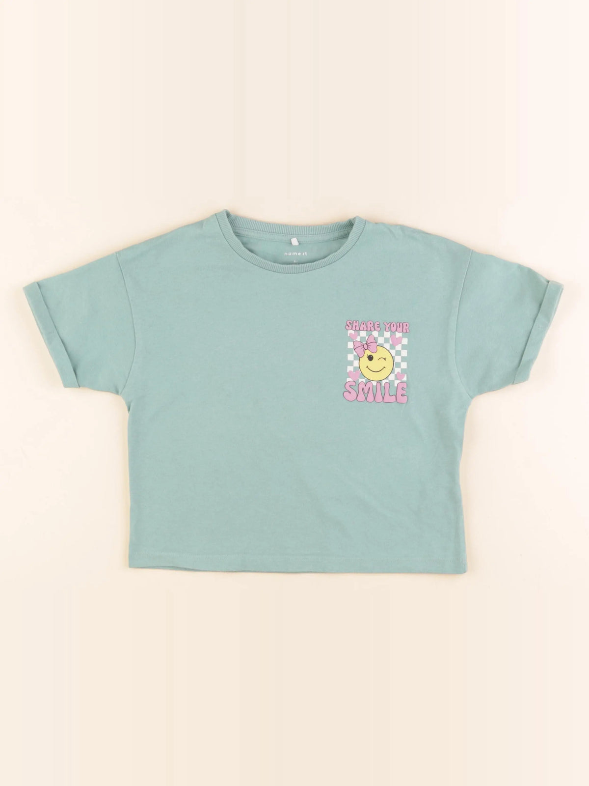 Name it - tee-shirt imprimé au dos vert - 6 ans