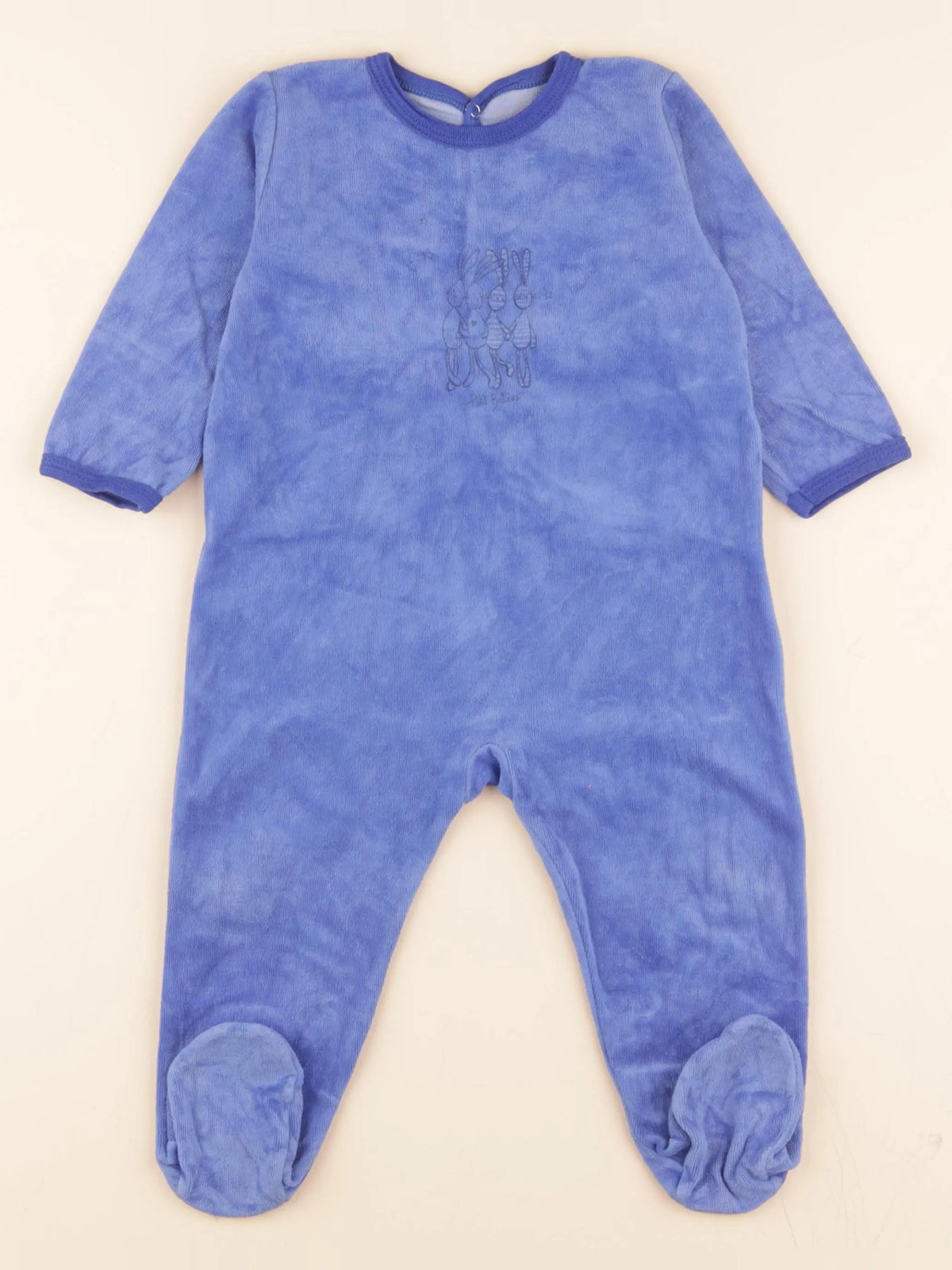 Pyjama velours bleu