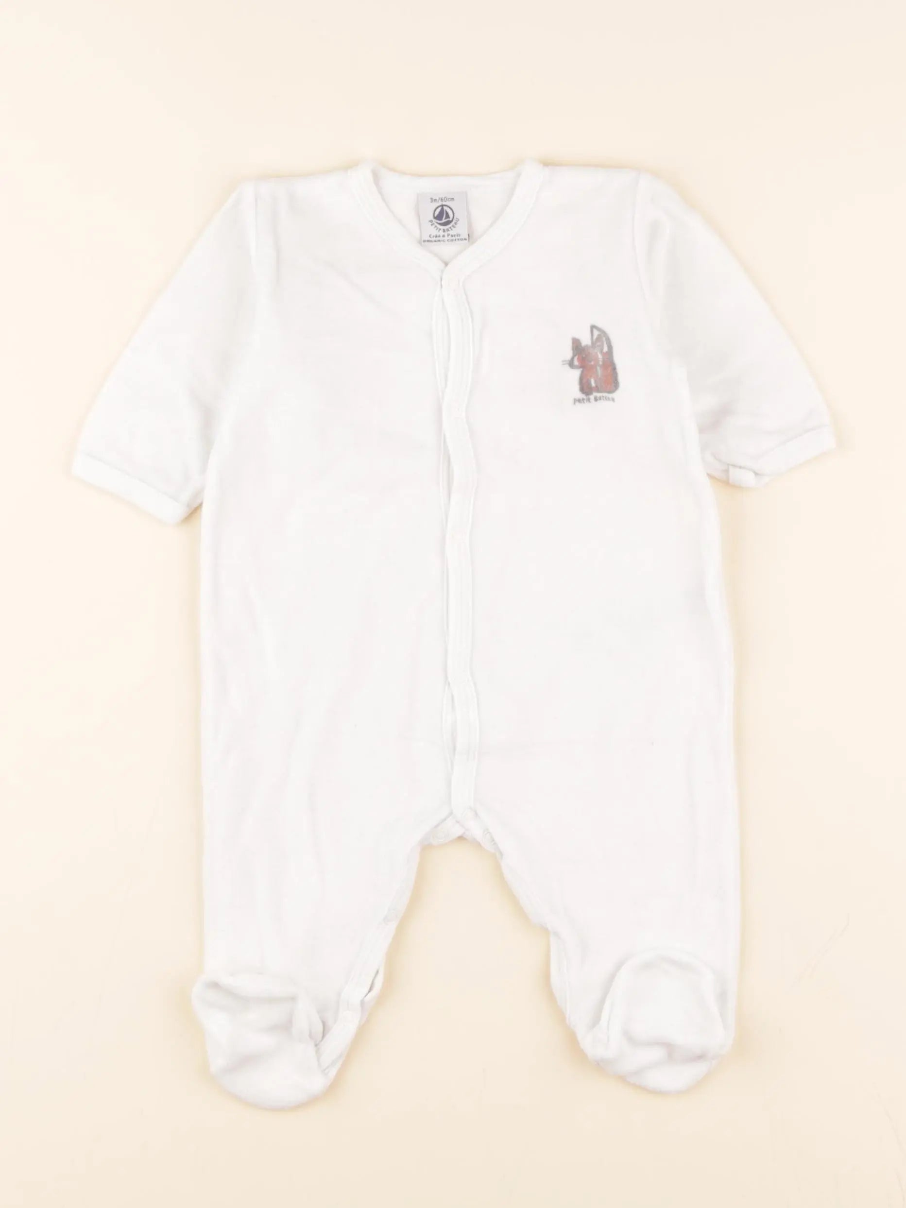 Pyjama velours blanc