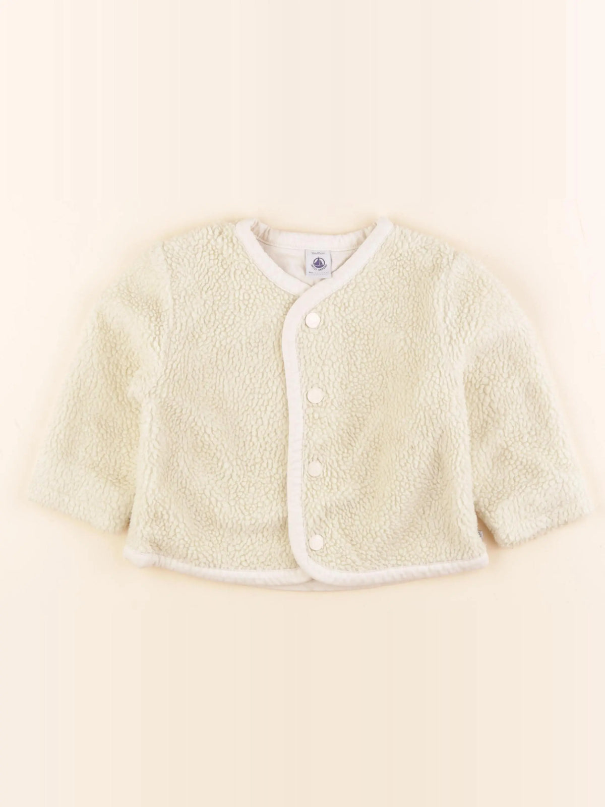 Petit Bateau - veste doublé beige - 36 mois