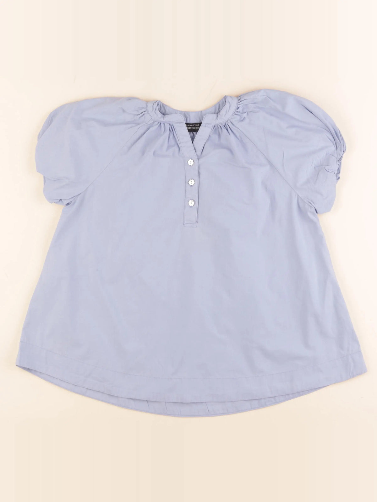 Monoprix - blouse bleu - 3 ans