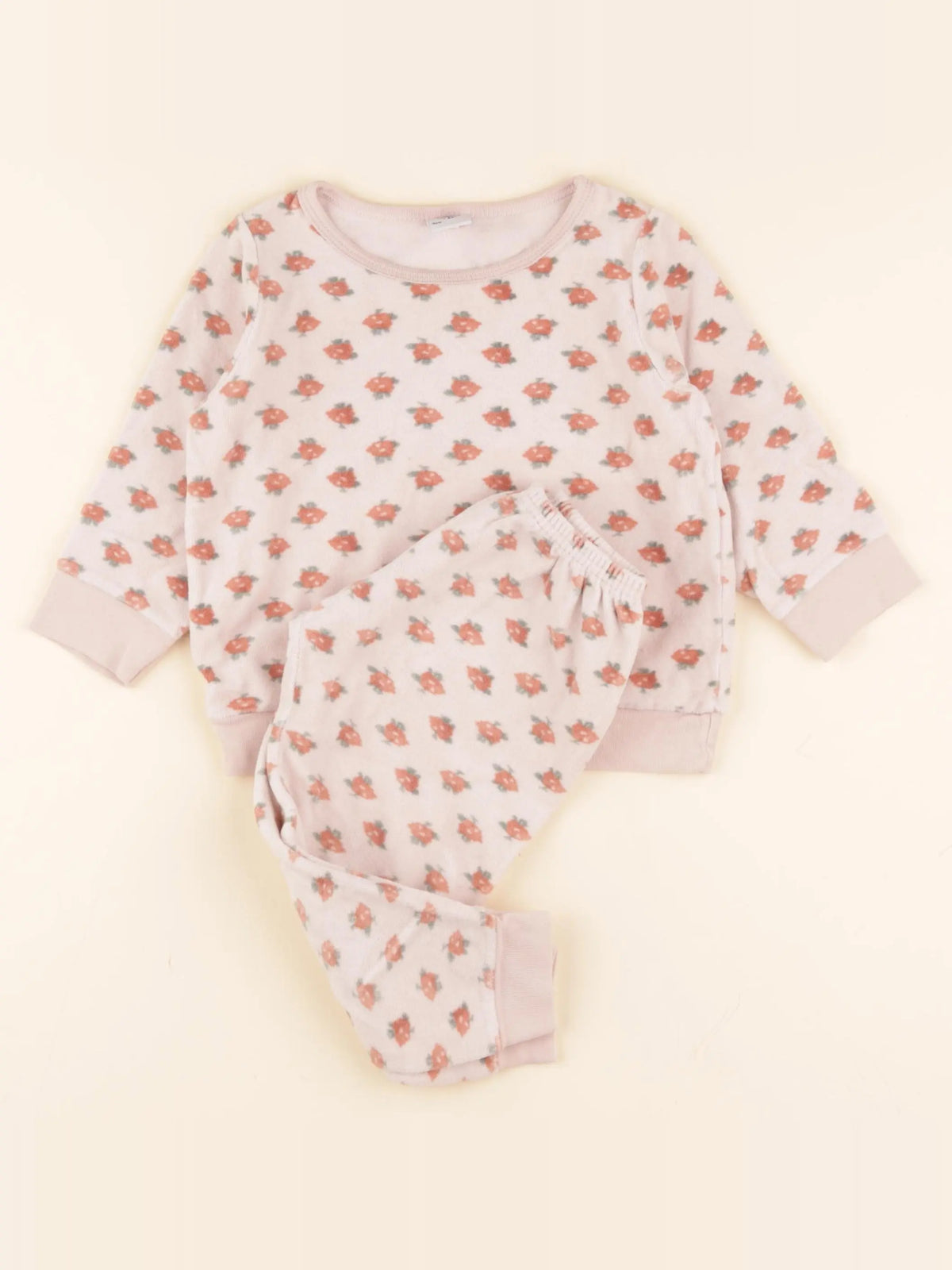 Pyjama velours rose