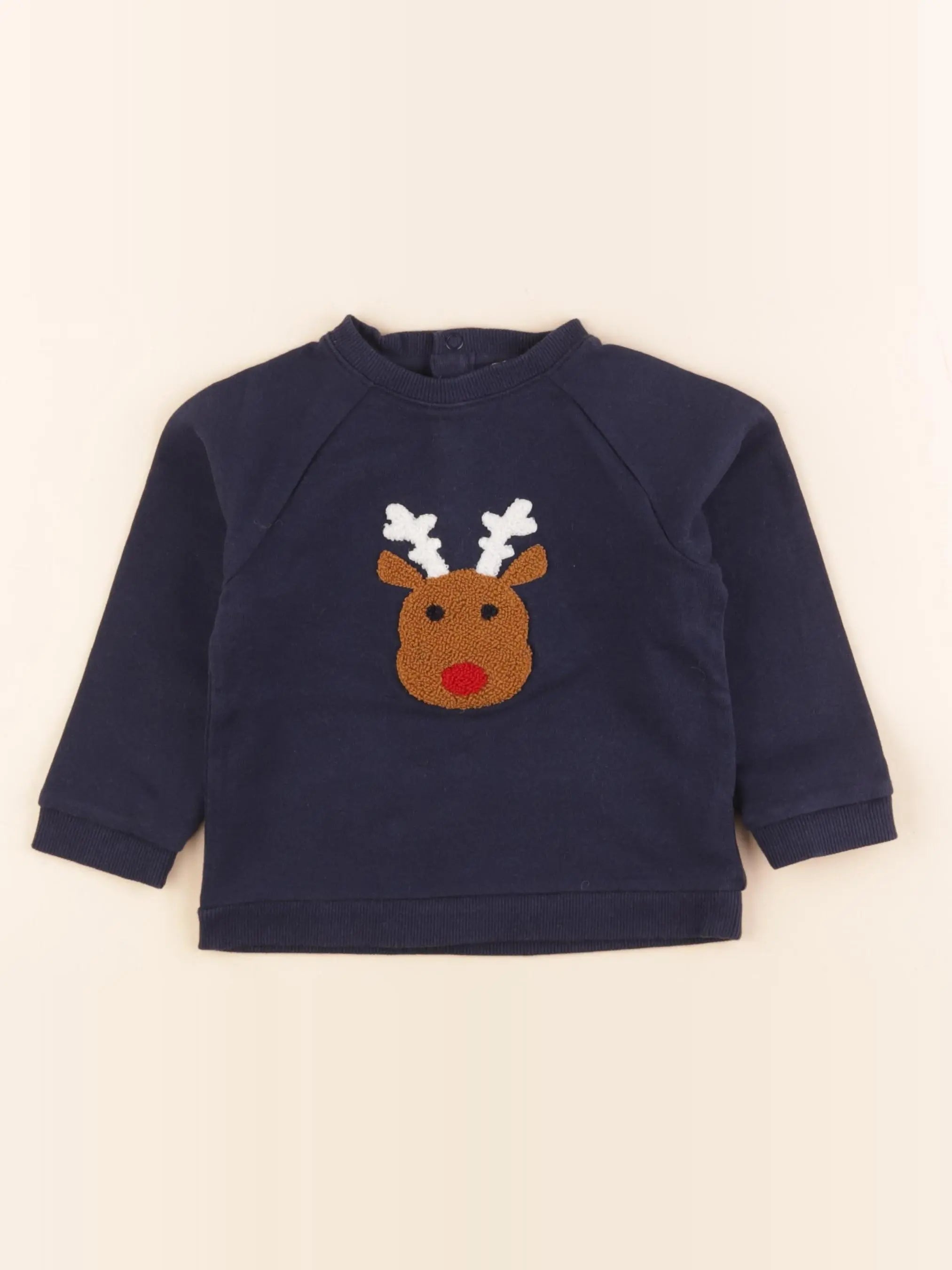 Boutchou - sweat bleu - 36 mois