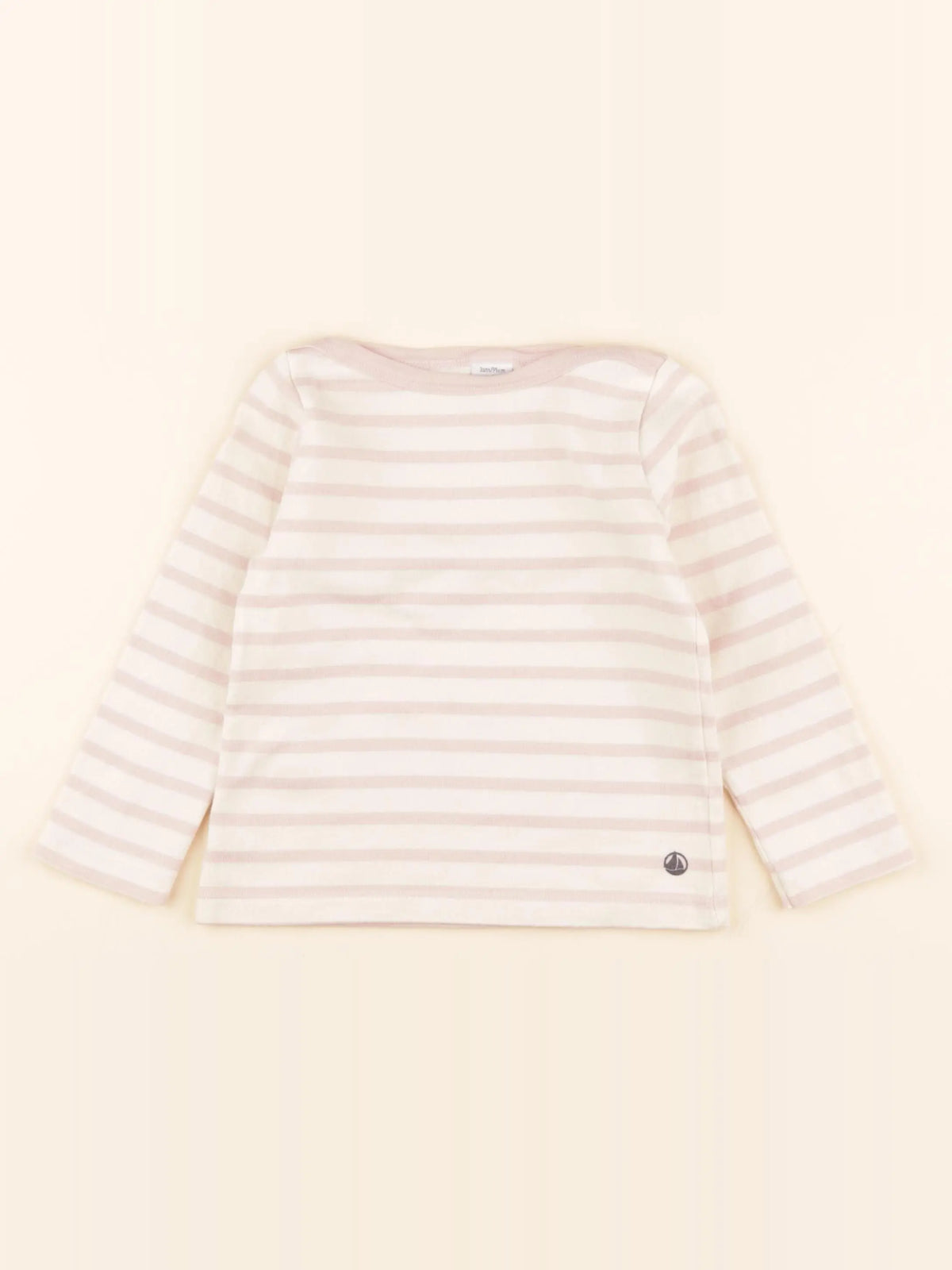 Pull rose, blanc