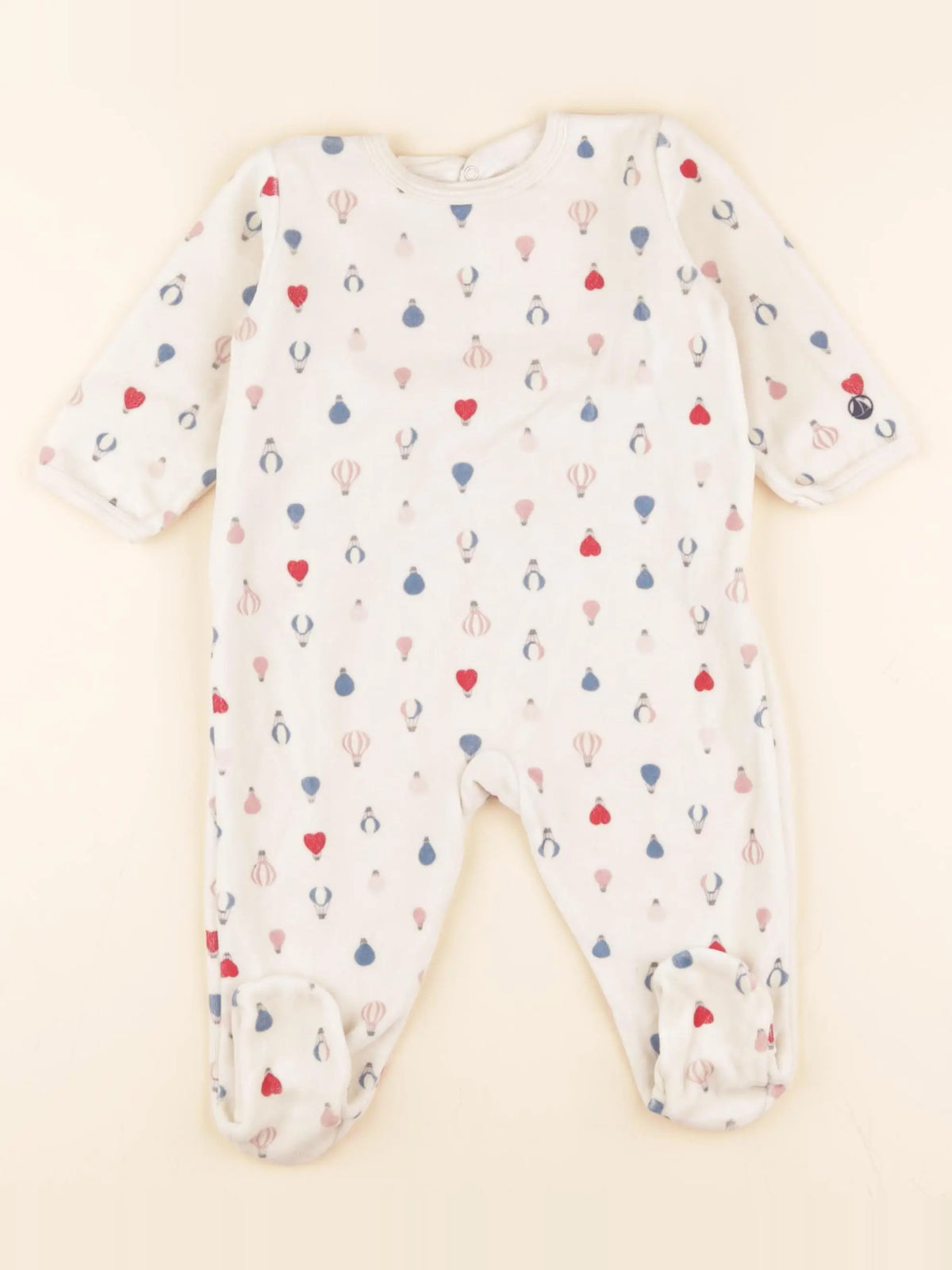 Pyjama velours beige