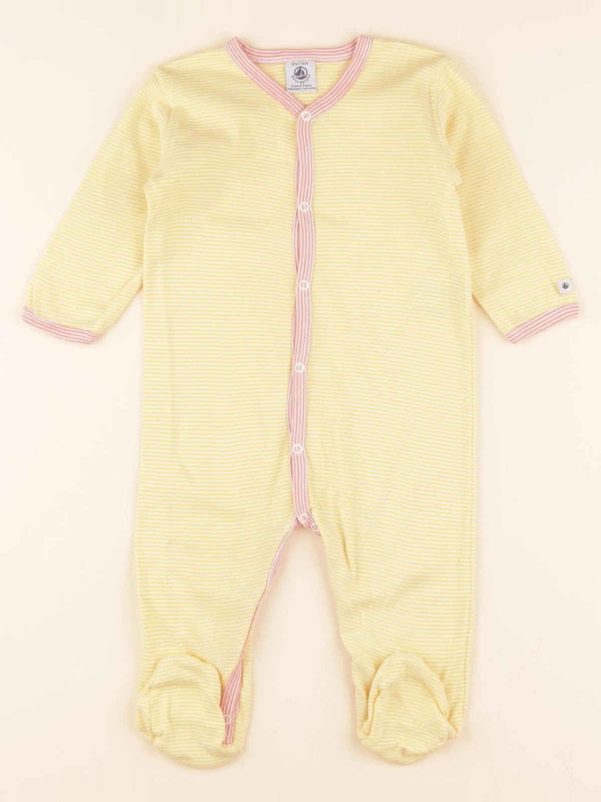 Pyjama coton jaune