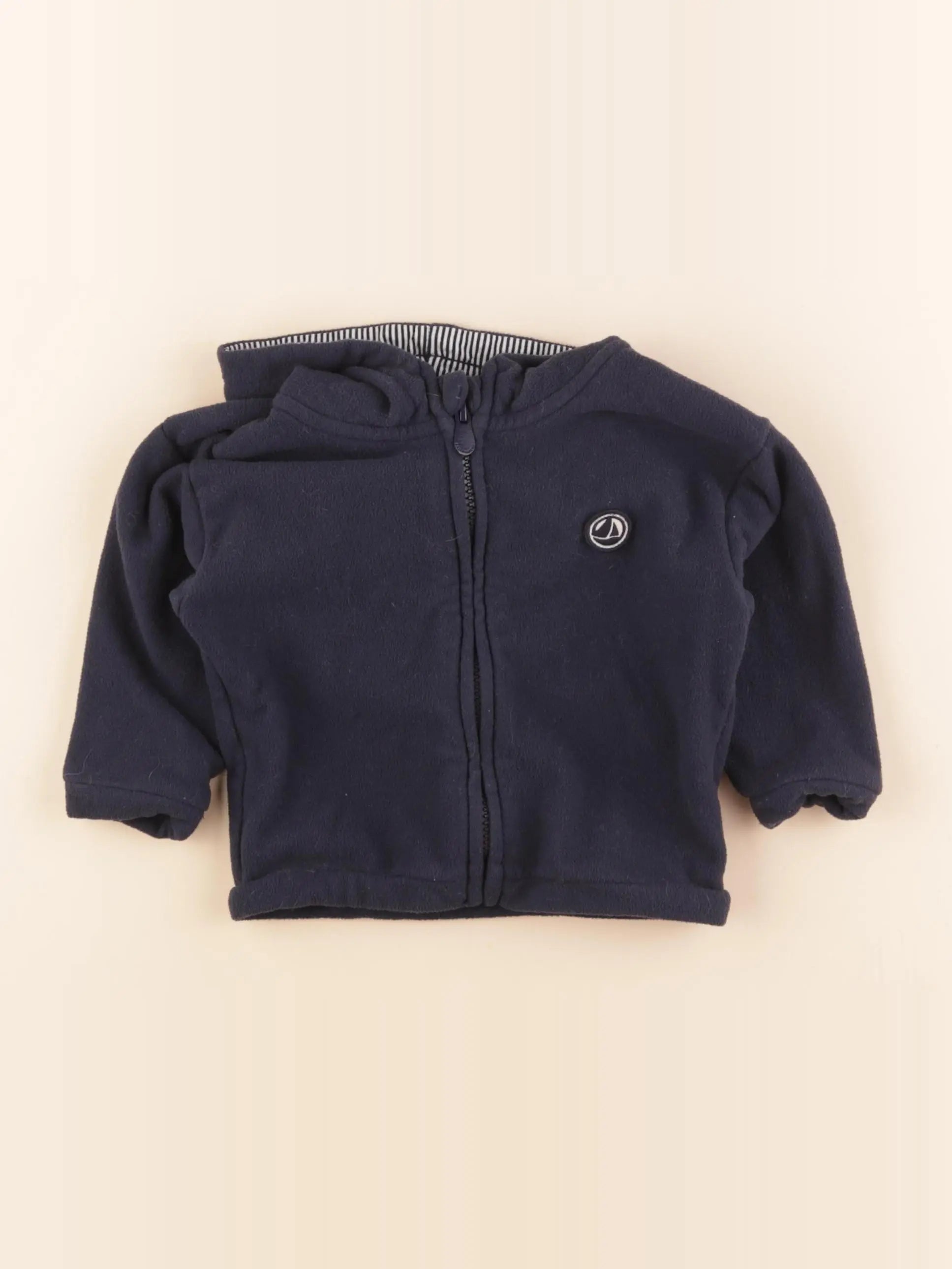 Petit Bateau - sweat bleu - 24 mois