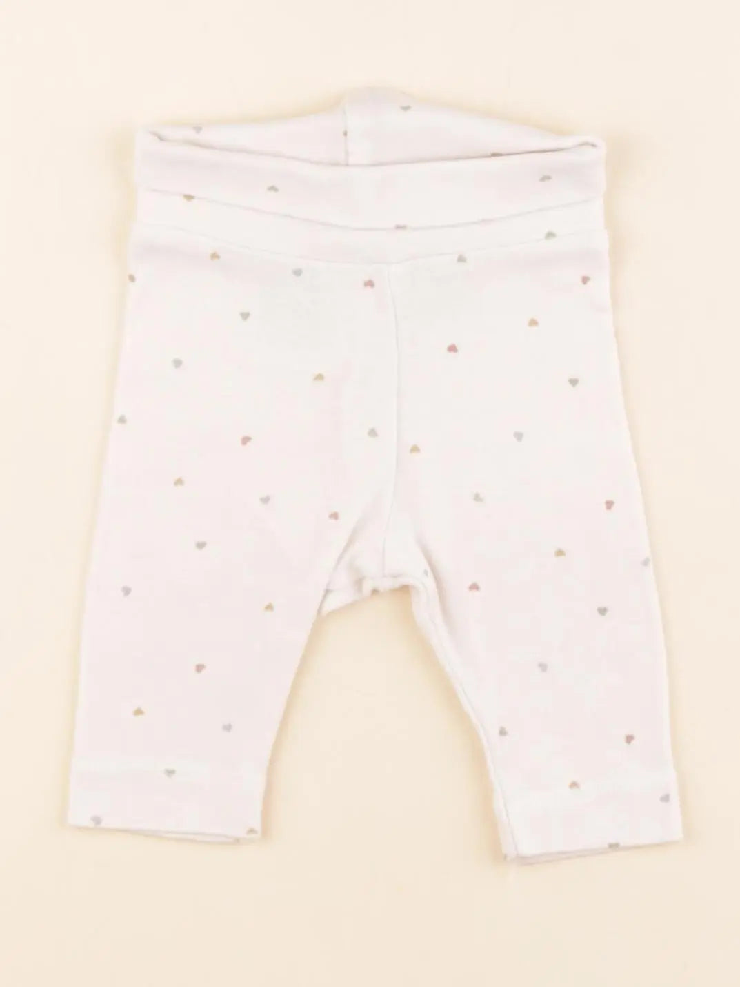 H&M - legging beige - 0/1 mois