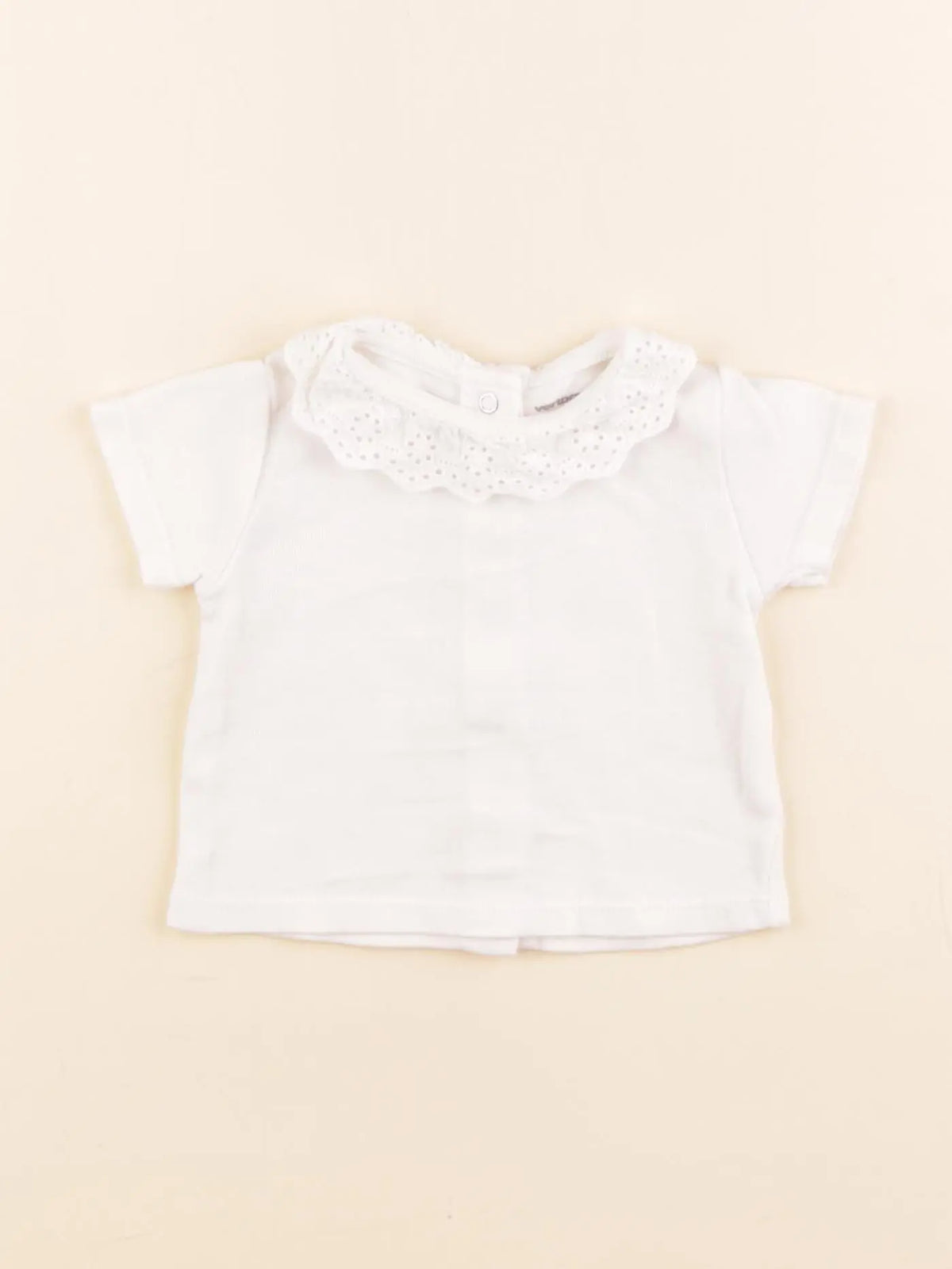 Vertbaudet - tee-shirt blanc - 1 mois
